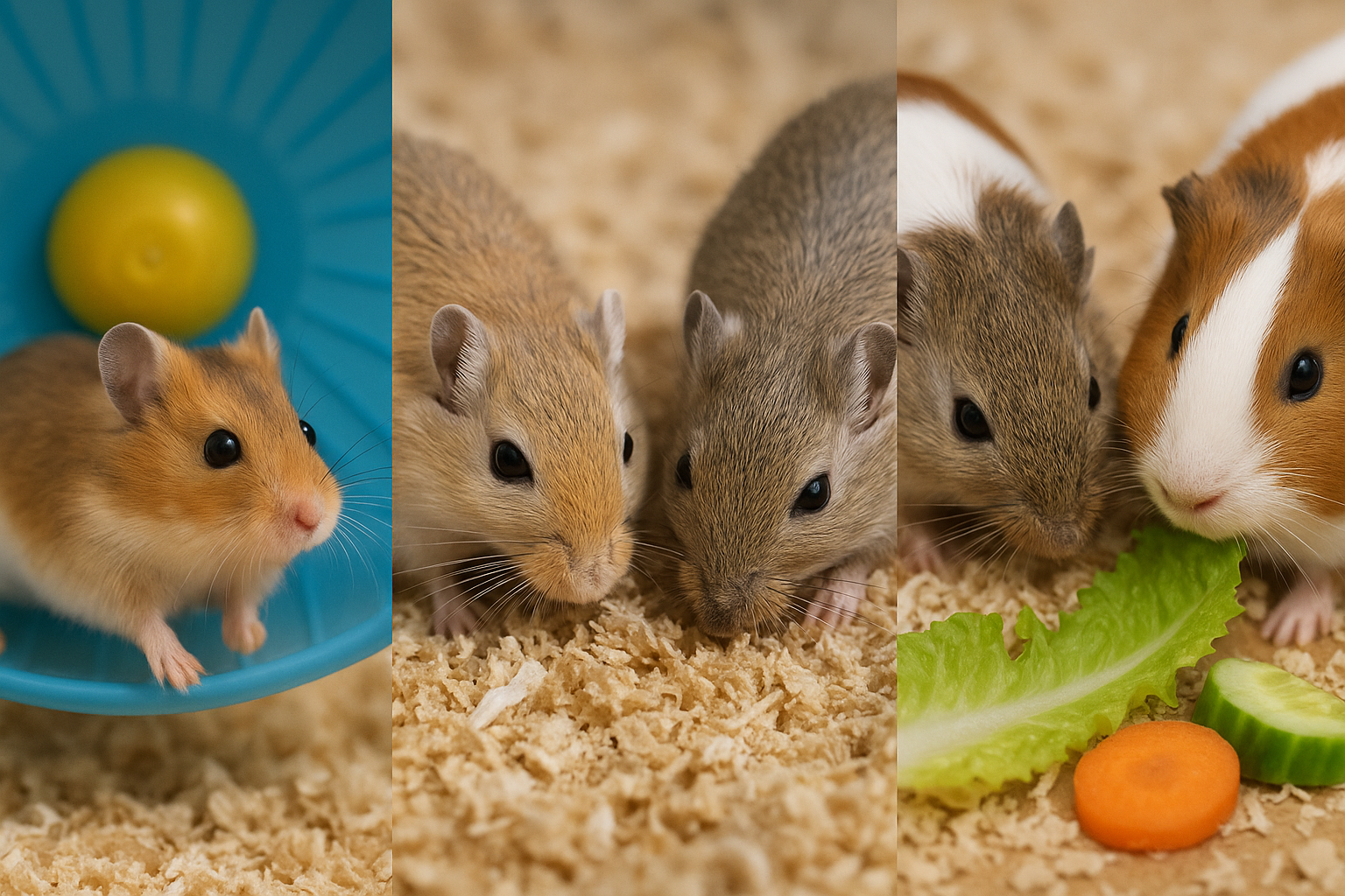 Piccoli roditori per la famiglia: scegliere tra criceti, gerbilli e cavie, caratteristiche e consigli pratici