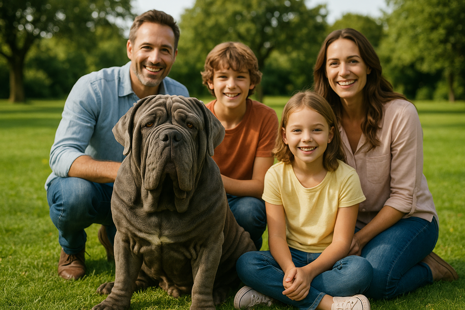 Mastino napoletano: sorveglianza, affetto e bisogno di spazio