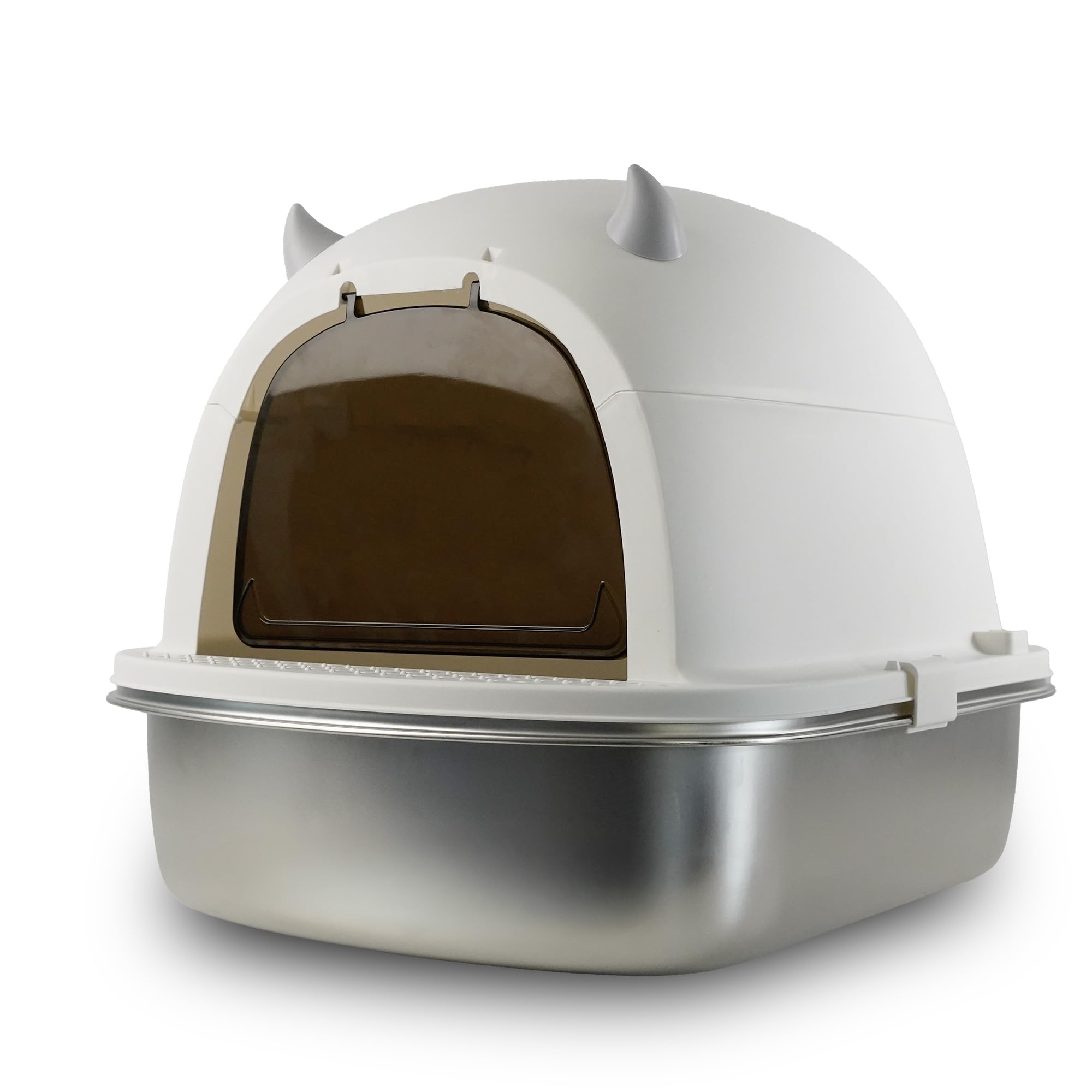 Ligo lettiera per gatti chiusa con sconto Amazon: facile da pulire, a prova di perdite e antiaderente