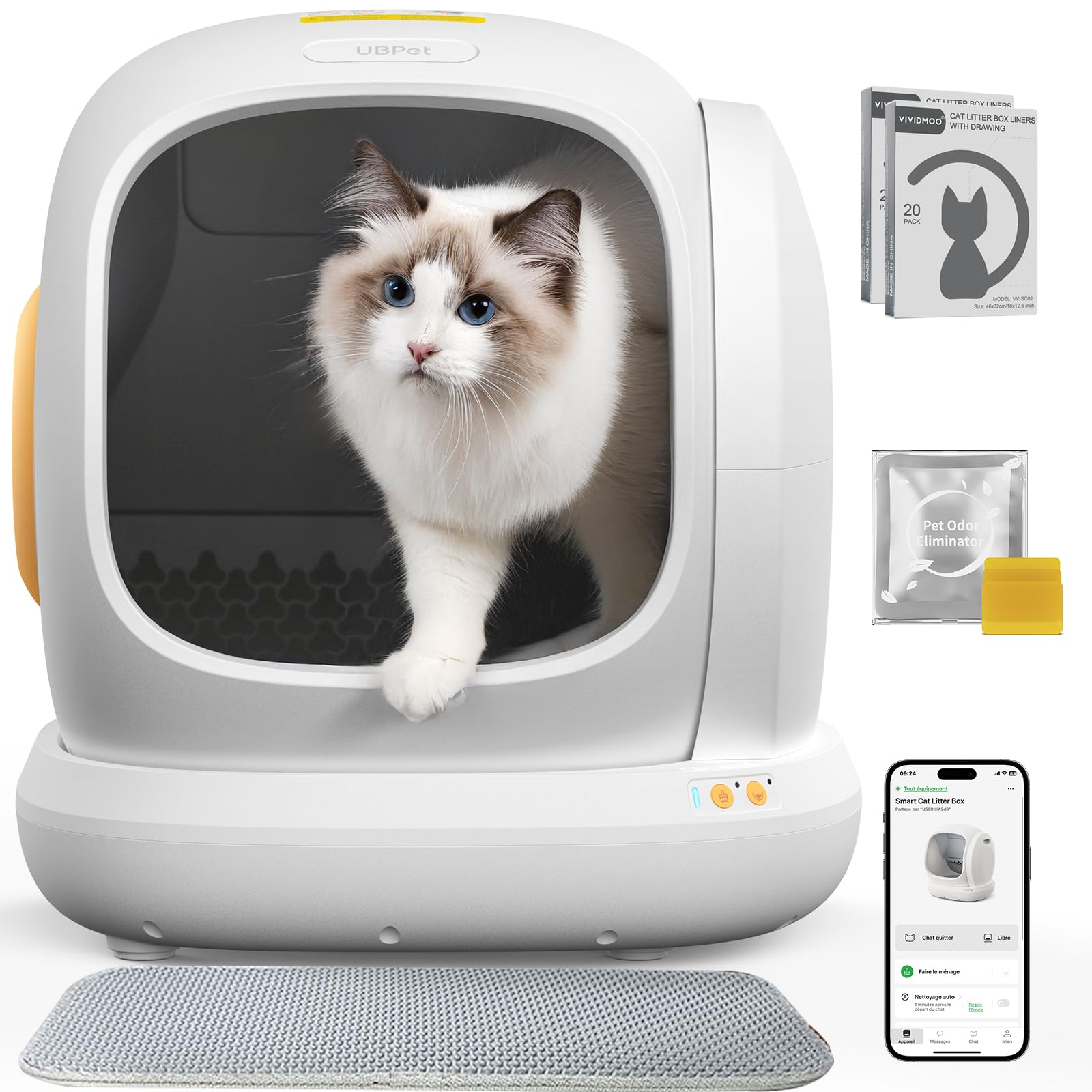 Lettiera autopulente per gatti UBPet-C20 ultra grande in super offerta su Amazon: tecnologia e comodità a prezzo imbattibile