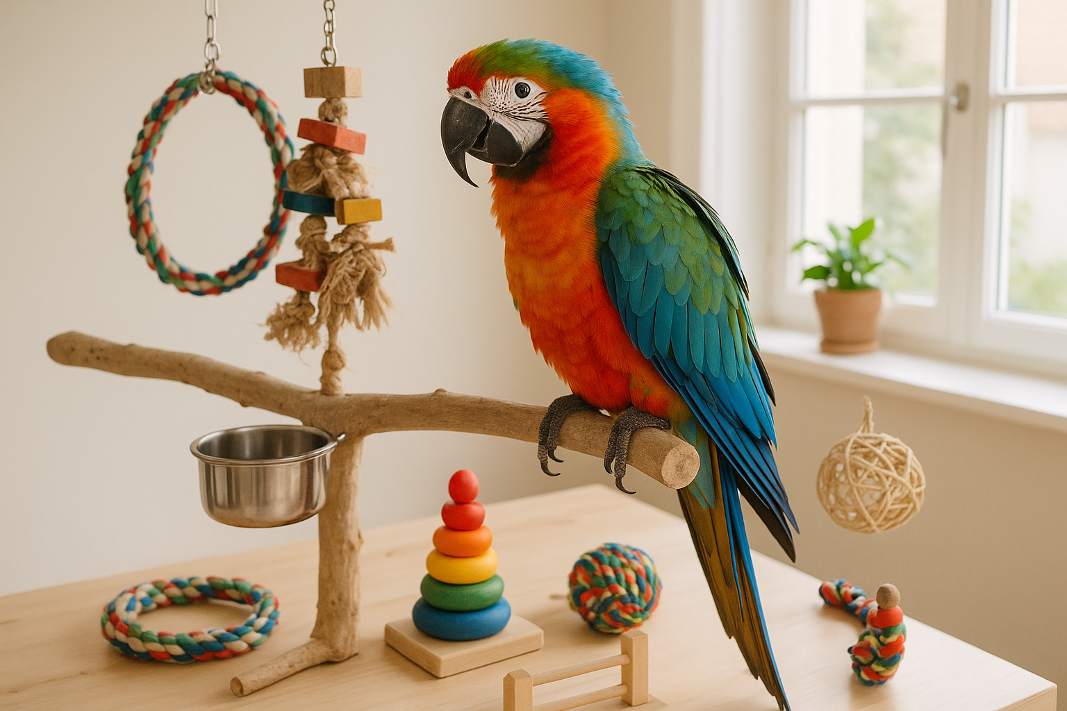 Vivere con un pappagallo: come educare, nutrire e creare un ambiente ideale