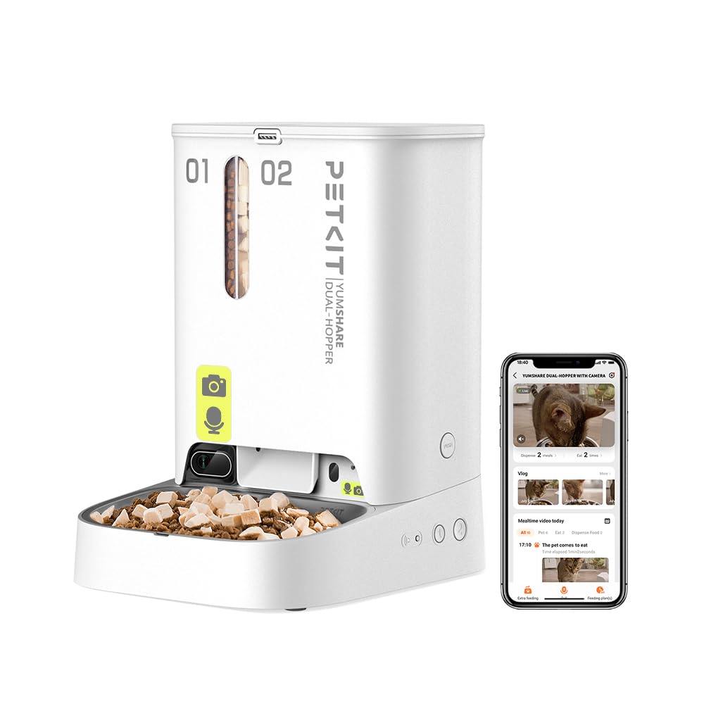 PETKIT distributore automatico cibo per gatti e cani con telecamera HD in offerta Amazon: alimentazione smart con il 24% di sconto