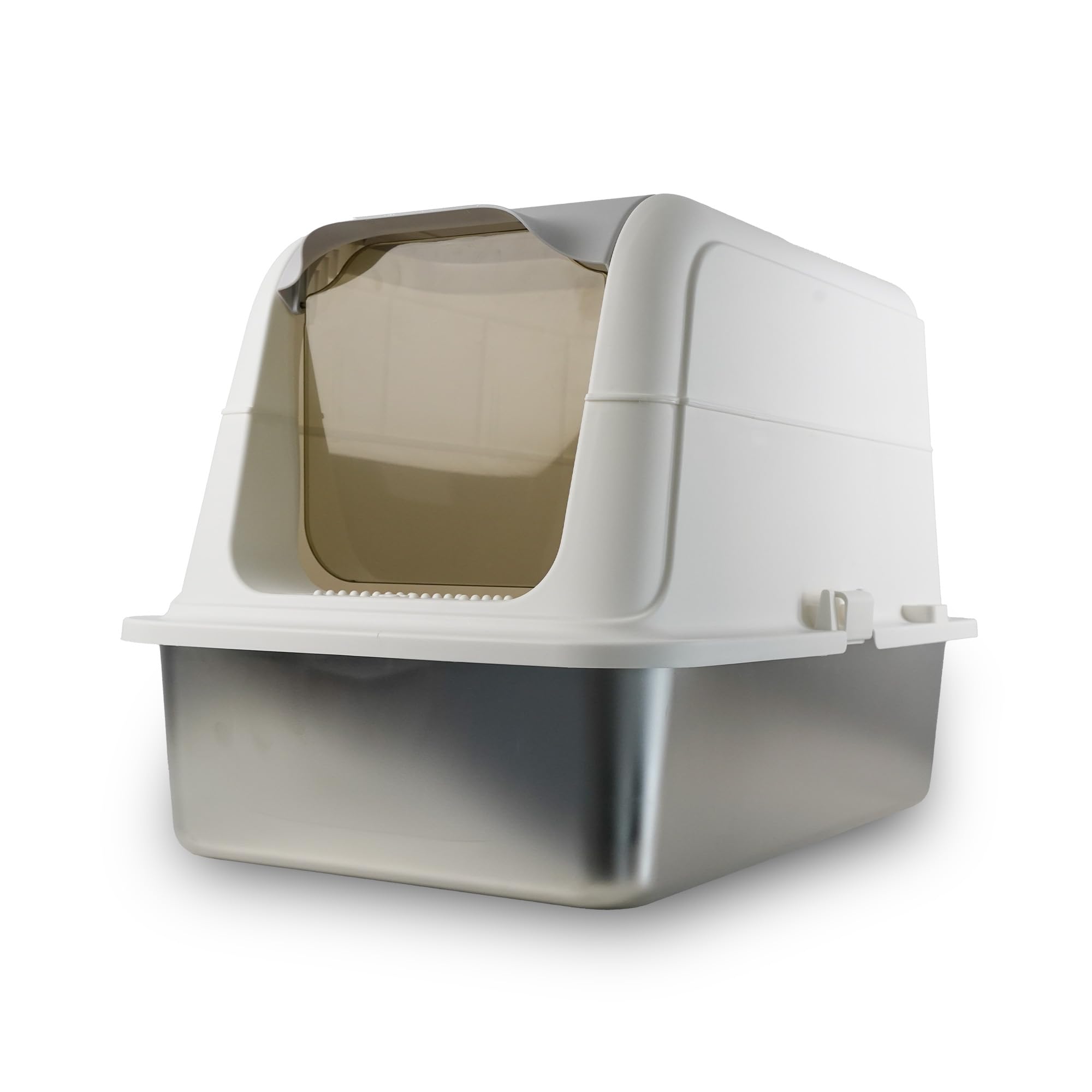 Lettiera per gatti Ligo in acciaio inox chiusa con il 25% di sconto: massima igiene facile da pulire su Amazon