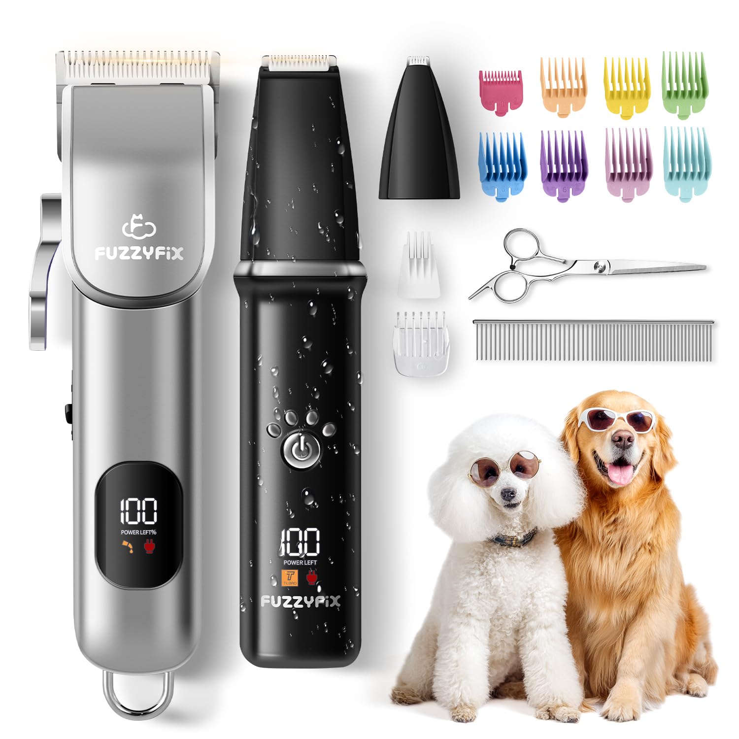 FuzzyFix tosatrice per cani 3 in 1 professionale: grooming facile e silenzioso in super offerta Amazon