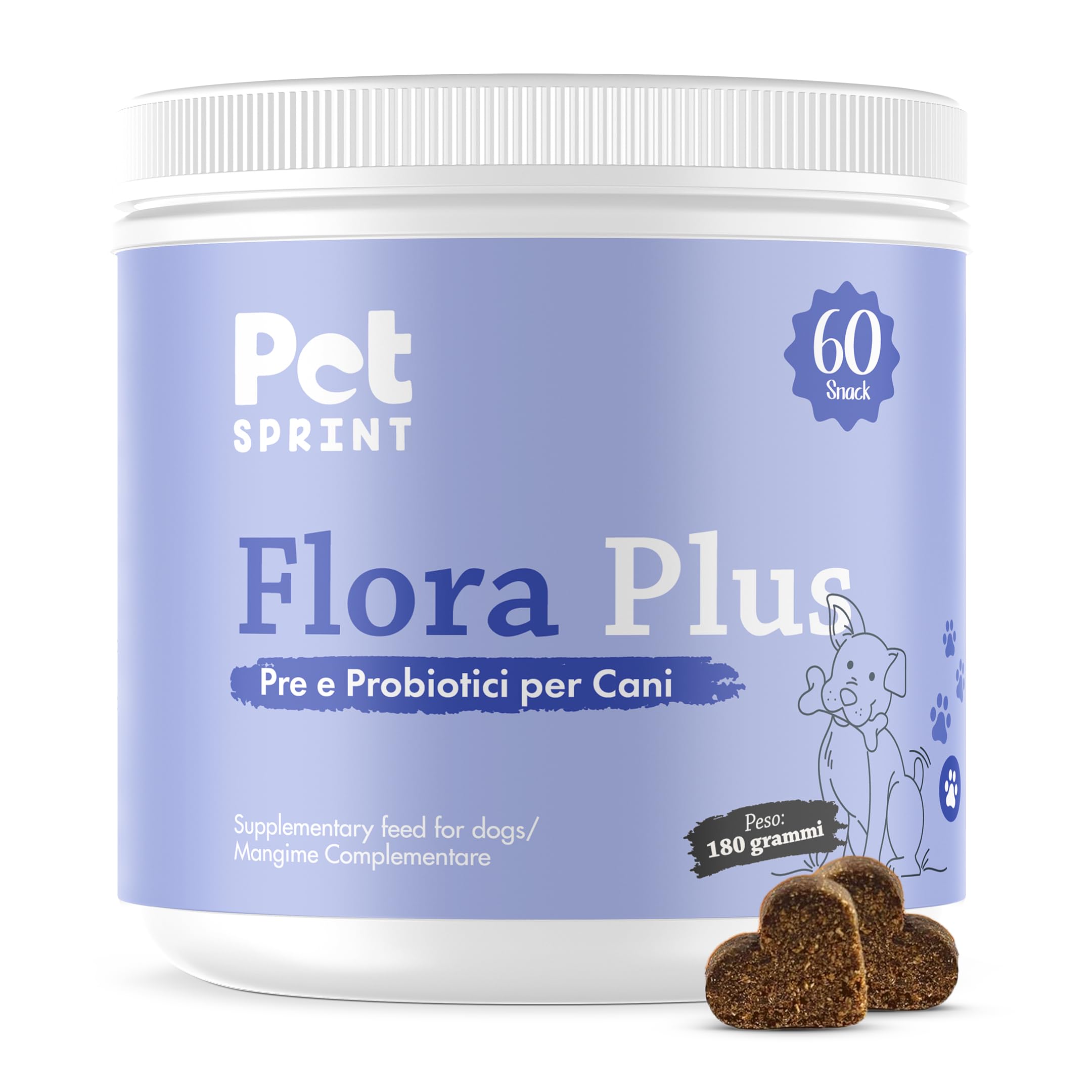 Pet Sprint Flora Plus probiotici per cani con il 45,74% di sconto Amazon: benessere intestinale naturale