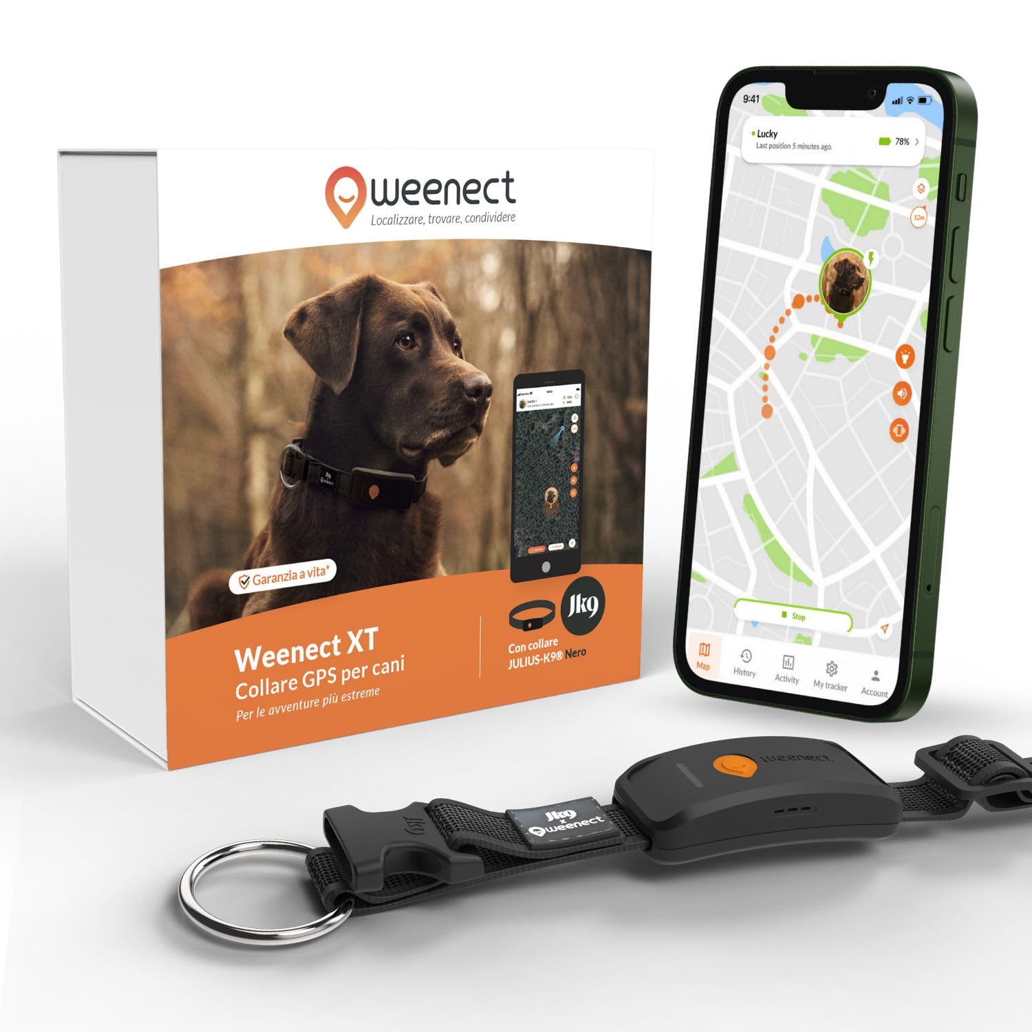 Weenect Dog XT collare GPS per cani Julius-K9 in super sconto Amazon: sicurezza e resistenza con il 30% di sconto