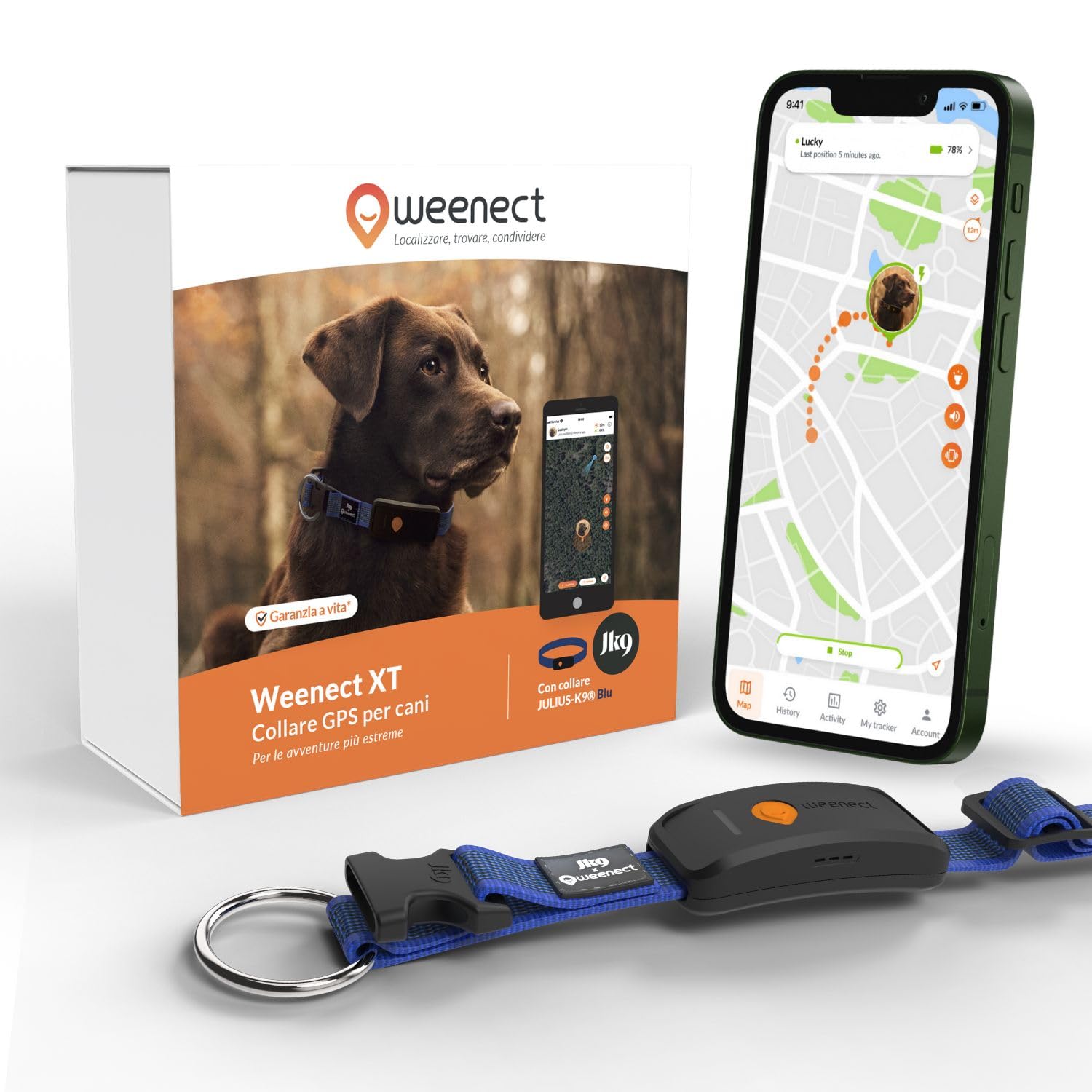 Weenect Dog XT nuovo collare GPS per cani Julius-K9 in super sconto su Amazon: sicurezza garantita al 30% di sconto