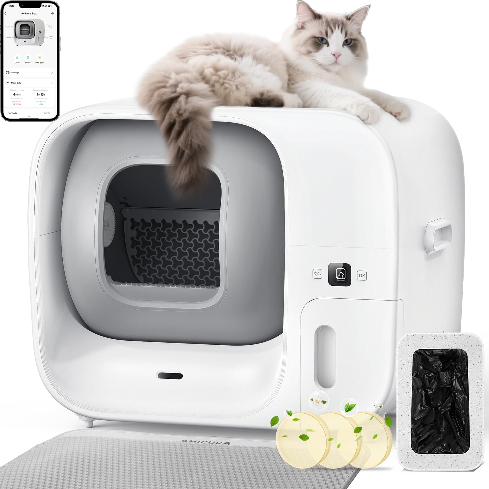 Amicura Cura3 lettiera gatto autopulente automatica in super sconto su Amazon: igiene e comodità a prezzo top