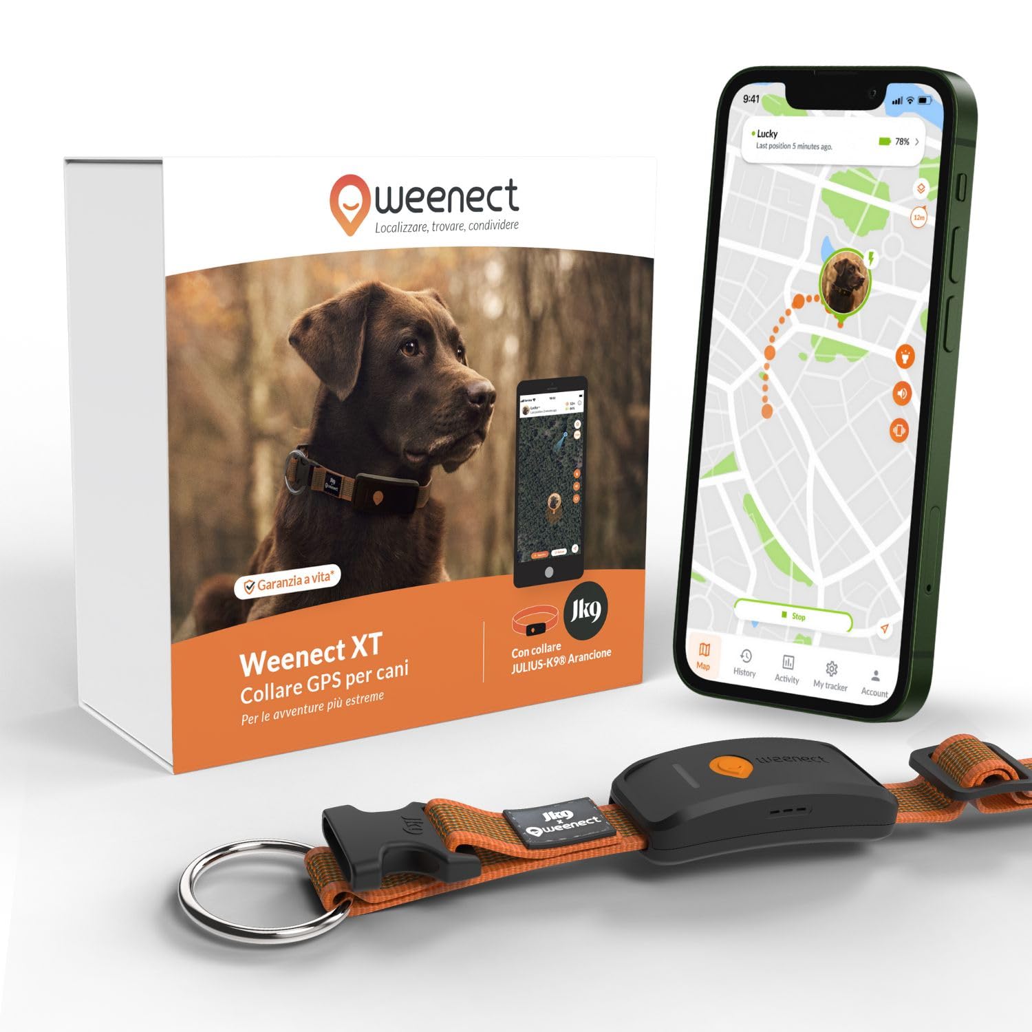 Weenect Dog XT collare GPS per cani Julius-K9 in super sconto Amazon: localizzazione sicura e resistenza top