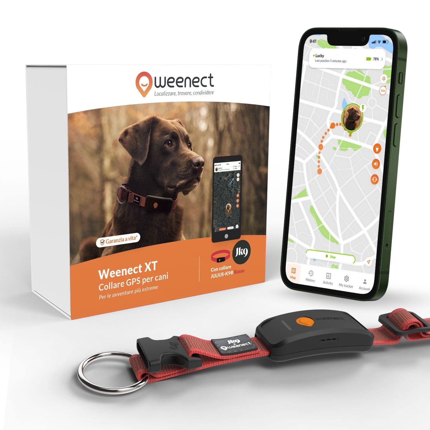 Weenect Dog XT collare GPS per cani Julius-K9 a -30%: sconto Amazon e garanzia a vita