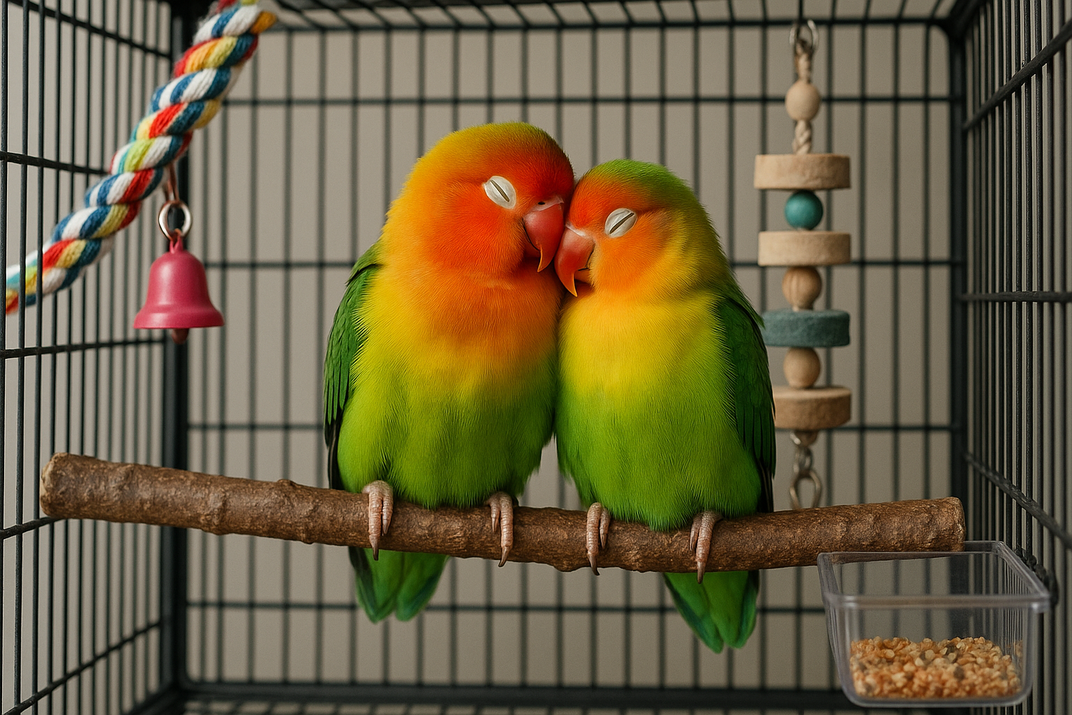 Pappagallo inseparabile: guida alla cura, alimentazione e socialità di uno dei volatili più affettuosi