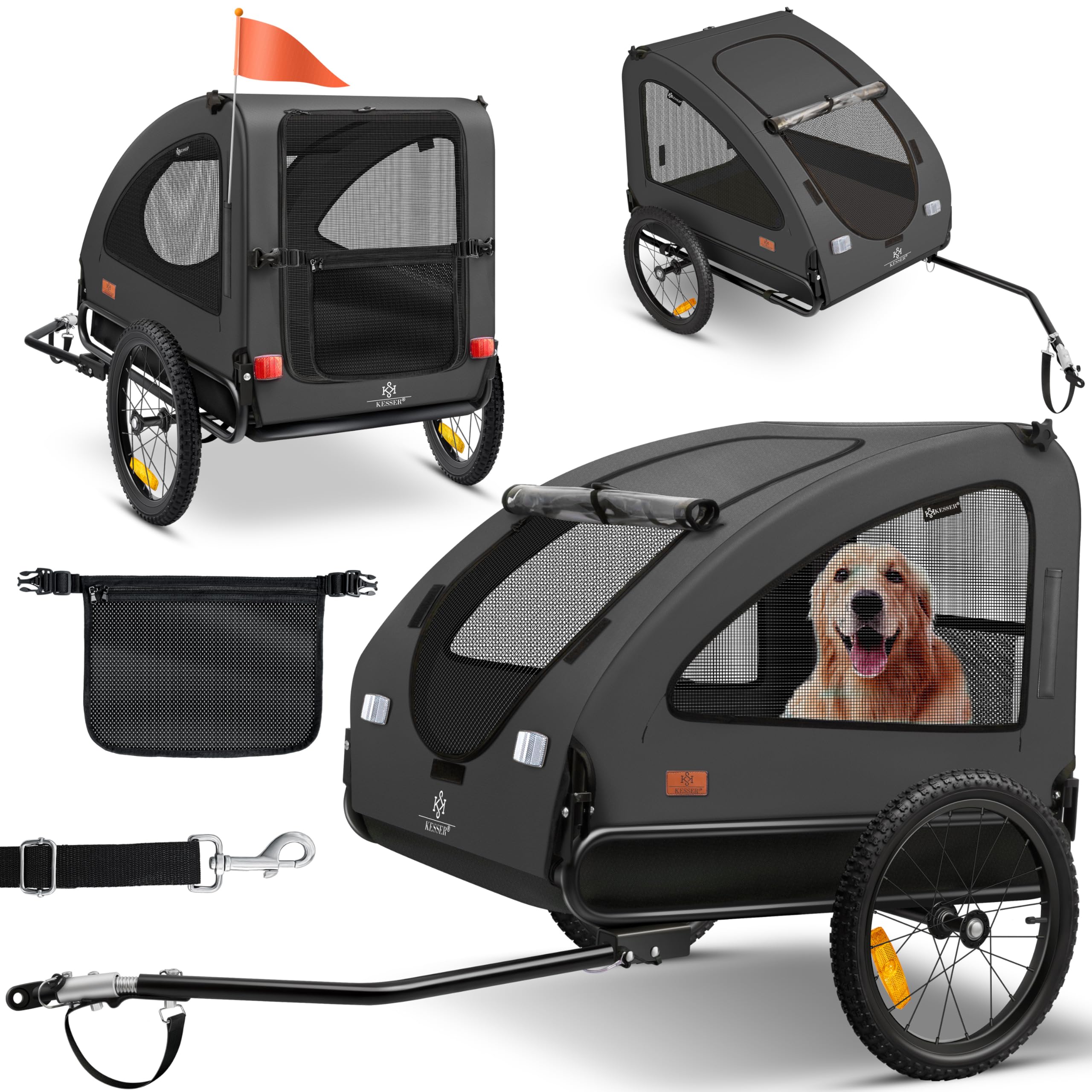 KESSER rimorchio 2in1 per cani e bici: trasporto smart scontato del 24% su Amazon
