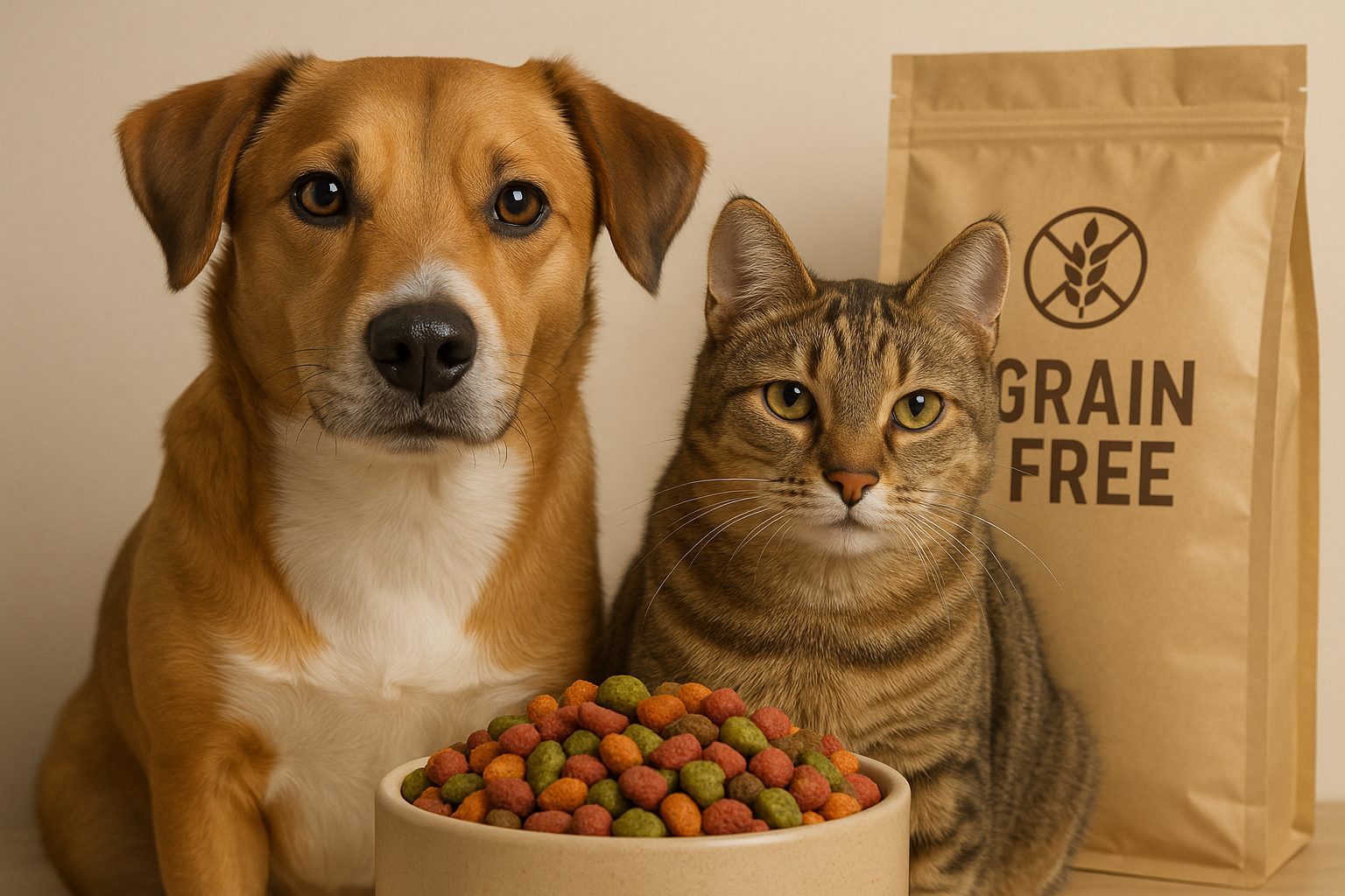 Crocchette grain free per cani e gatti: quando sceglierle e quali benefici reali offrono