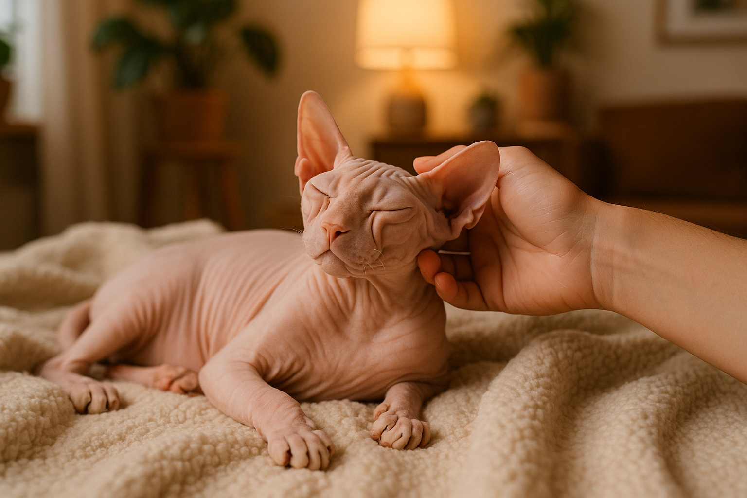 Gatto sphynx: come prendersi cura di un gatto senza pelo tra salute e affetto