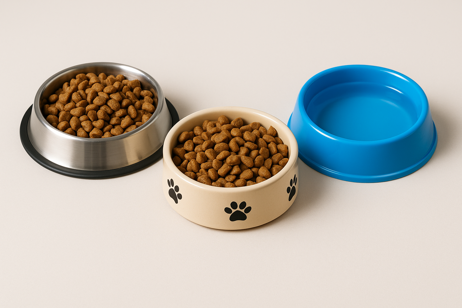 Come scegliere la ciotola perfetta per cani e gatti: materiali, tipi e praticità per la salute quotidiana