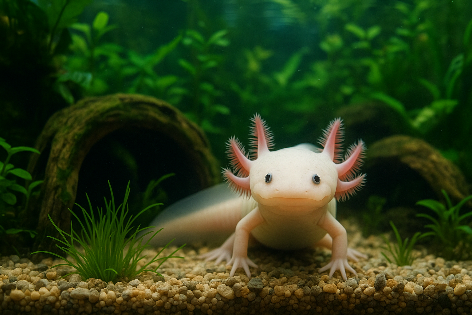 Axolotl domestico: guida aggiornata 2025 alla gestione, dieta e allestimento acquaterrario