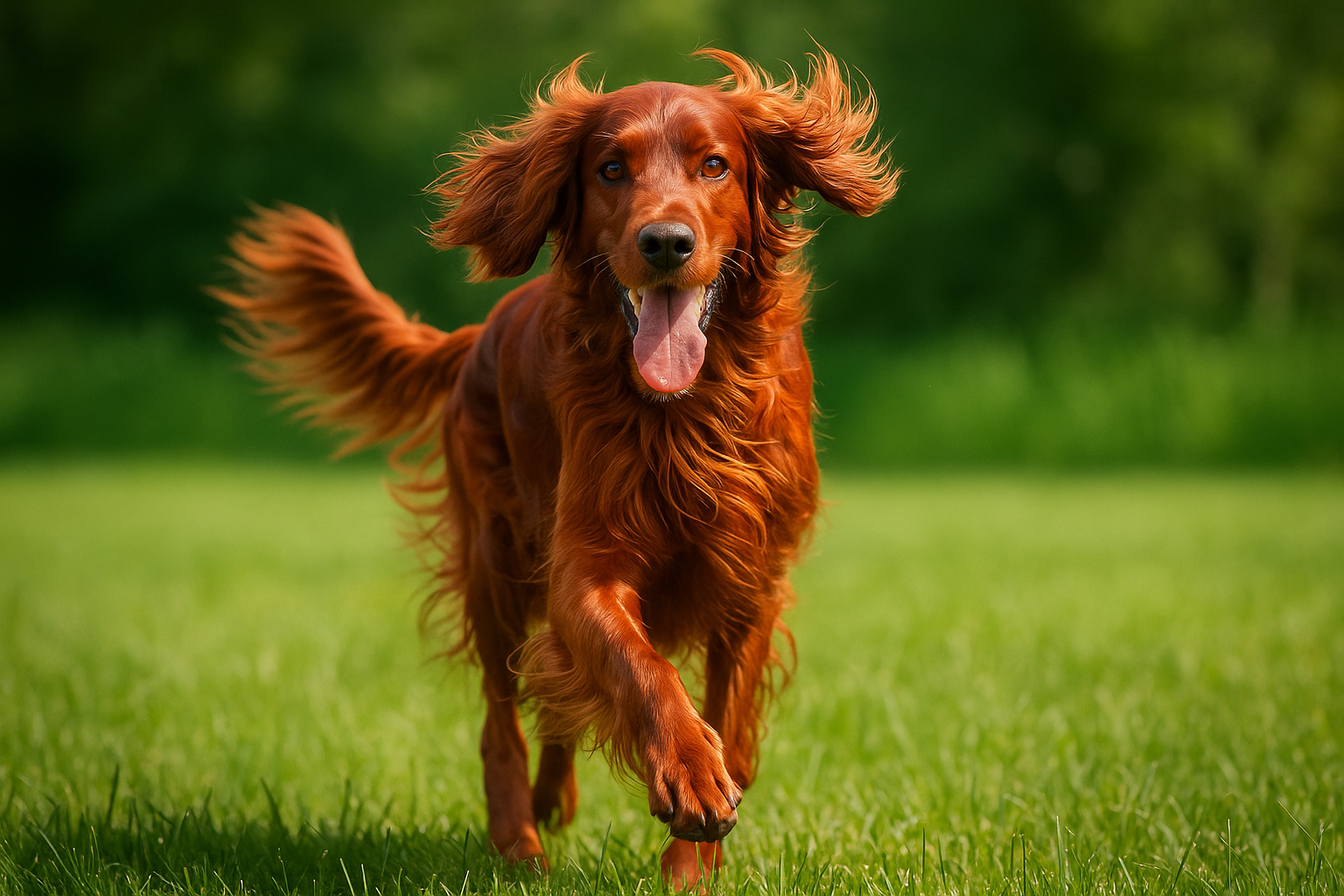 Setter irlandese: eleganza, carattere e consigli per la gestione quotidiana di una razza brillante e affettuosa