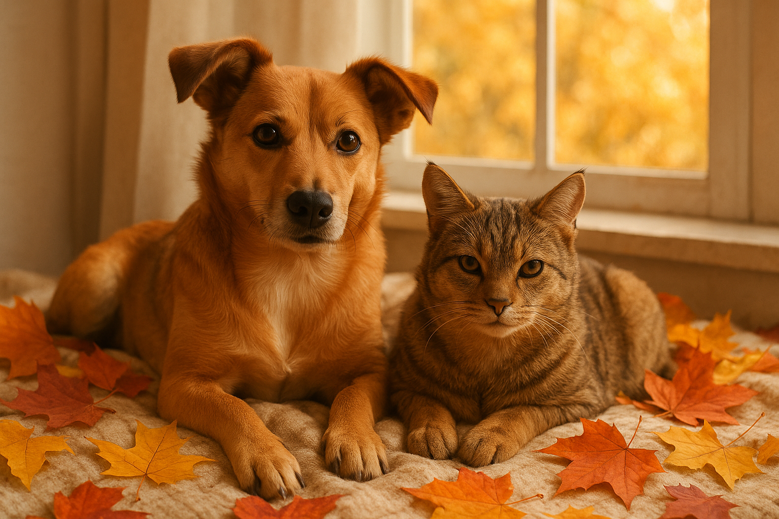 Animali domestici e cambio di stagione: strategie per aiutare cani e gatti ad affrontare l’autunno