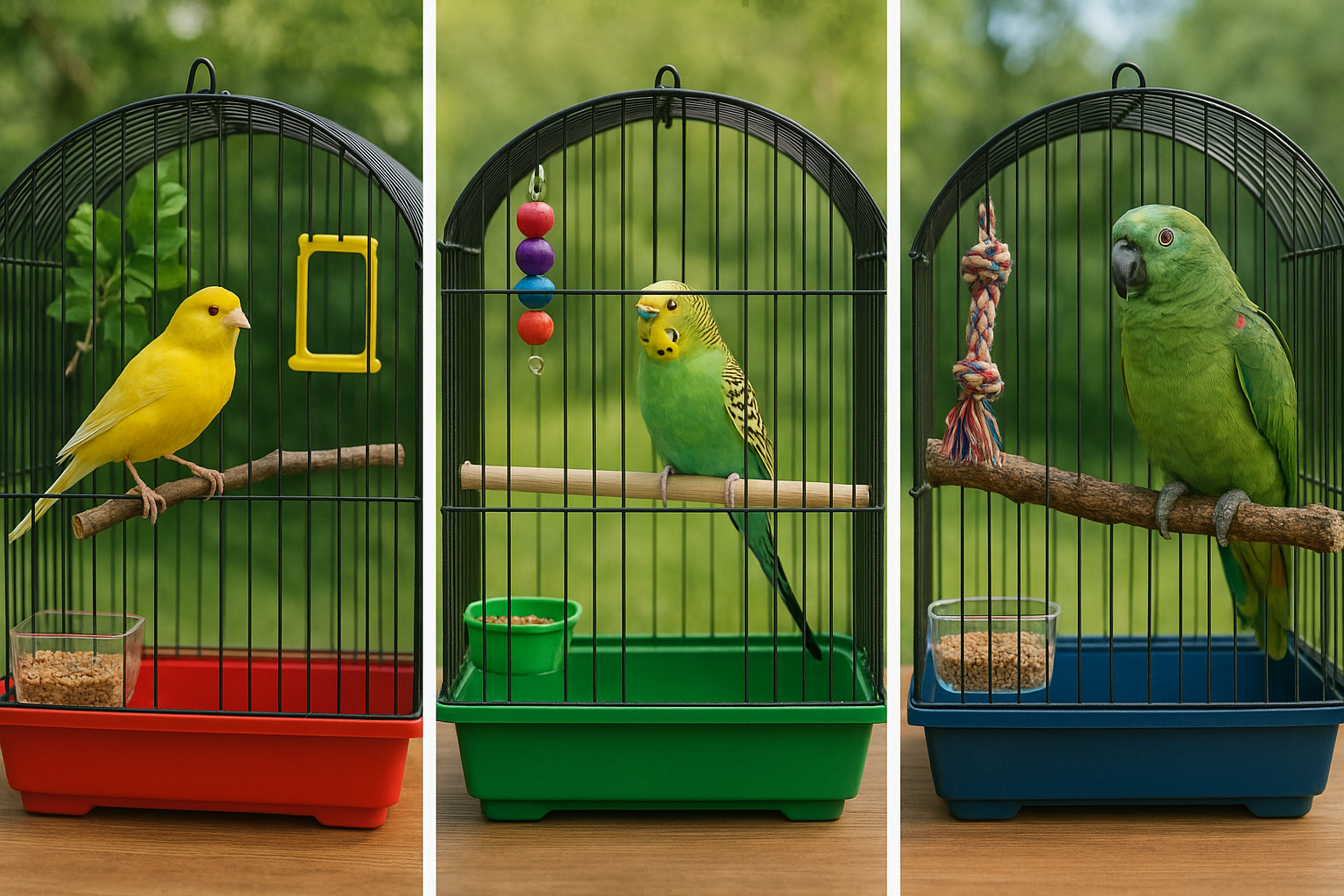 Guida ai volatili domestici: canarini, pappagalli e cocorite a confronto