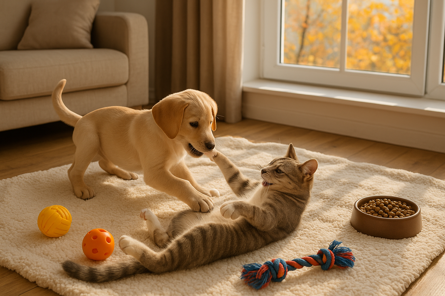 Animali domestici e routine in autunno: come organizzare attività, alimentazione e benessere con i primi freddi