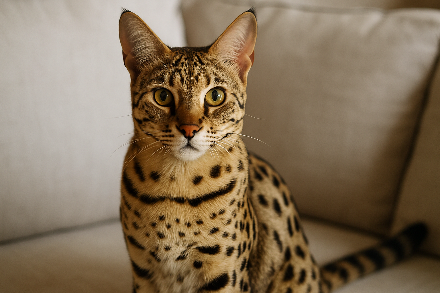 Gatto savannah: carattere, cura e peculiarità della razza esotica