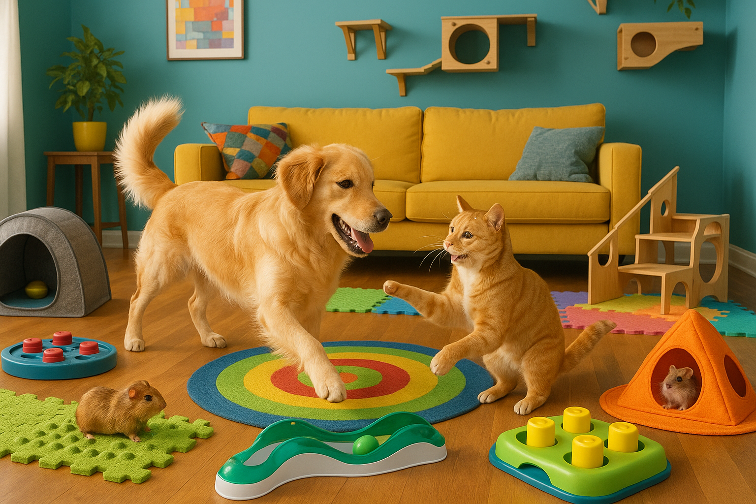 Animali domestici e la gestione delle giornate piovose: come tenere cani, gatti e piccoli pet attivi e felici in casa