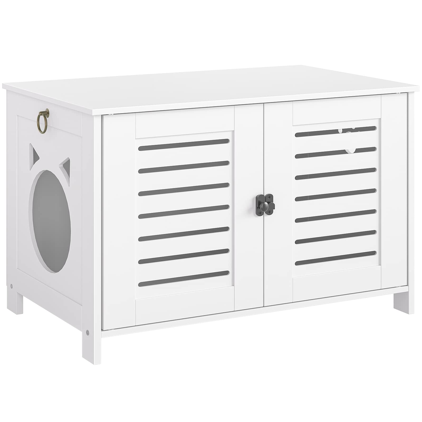 HOOBRO armadietto per gatti nido in super offerta Amazon: casa elegante e funzionale in legno