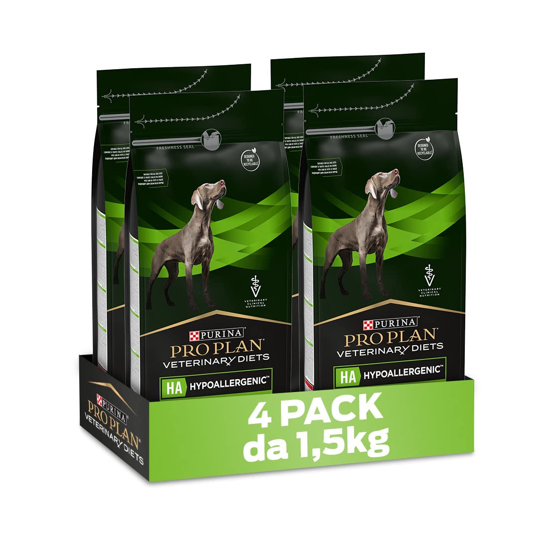 Purina Pro Plan Veterinary Diets Hypoallergenic HA crocchette cani: -21% di sconto su Amazon per l’alimentazione sensibile