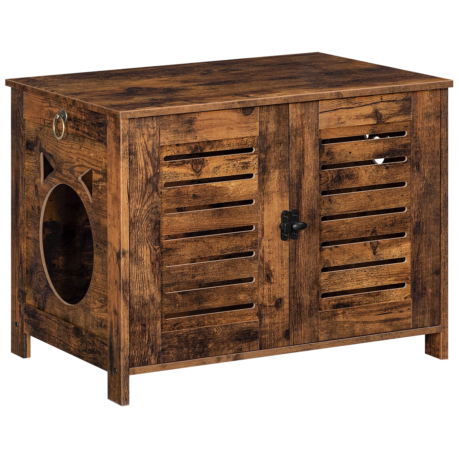 HOOBRO casetta per gatti in offerta Amazon: mobile con doppia porta scontato del 20%