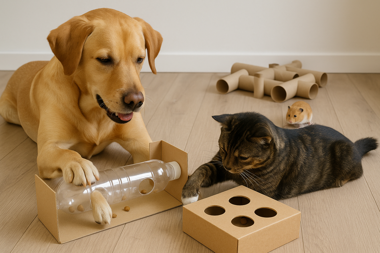 Giochi e attività fai da te per animali domestici: idee creative per stimolare cani, gatti e piccoli pet