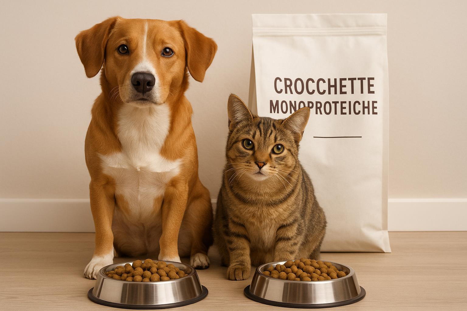 Crocchette monoproteiche per cani e gatti: cosa sono, vantaggi e a chi sono consigliate