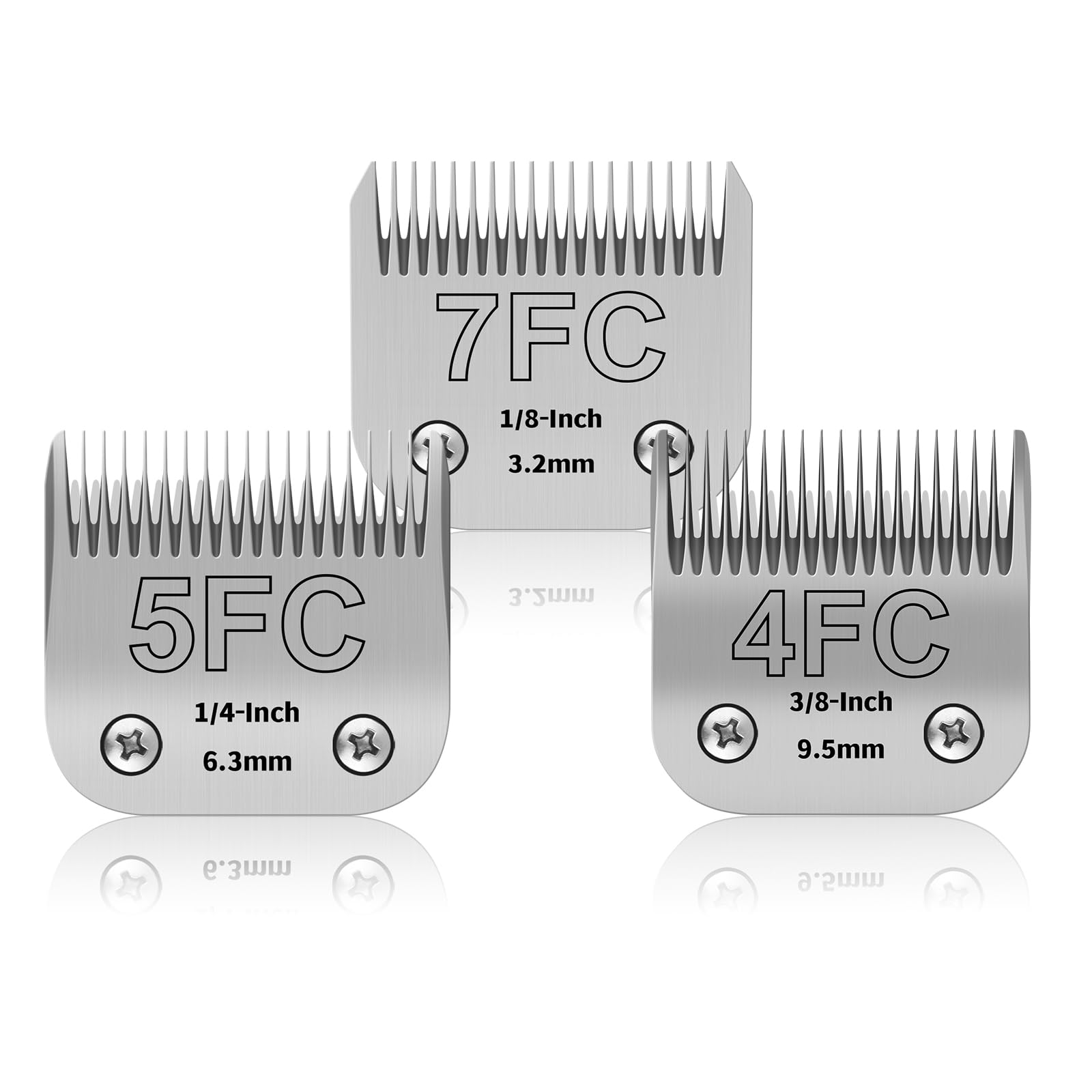 YAZIYIR set lame toelettatura cani 7FC/5FC/4FC in acciaio inossidabile: super risparmio Amazon -24%