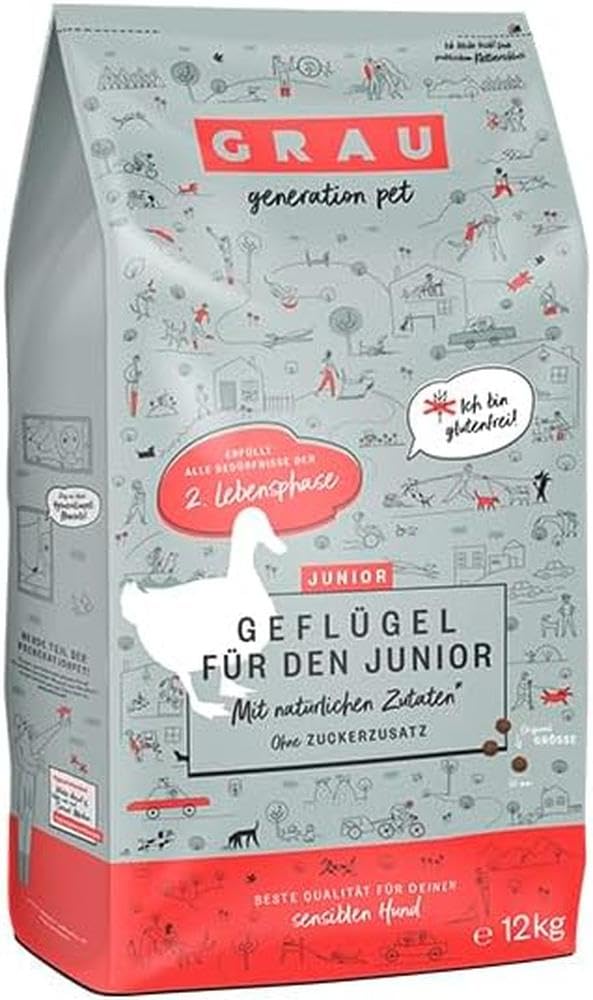 GRAU secco cuccioli/junior 12kg in offerta Amazon: alimento completo gluten free per cani a -20%