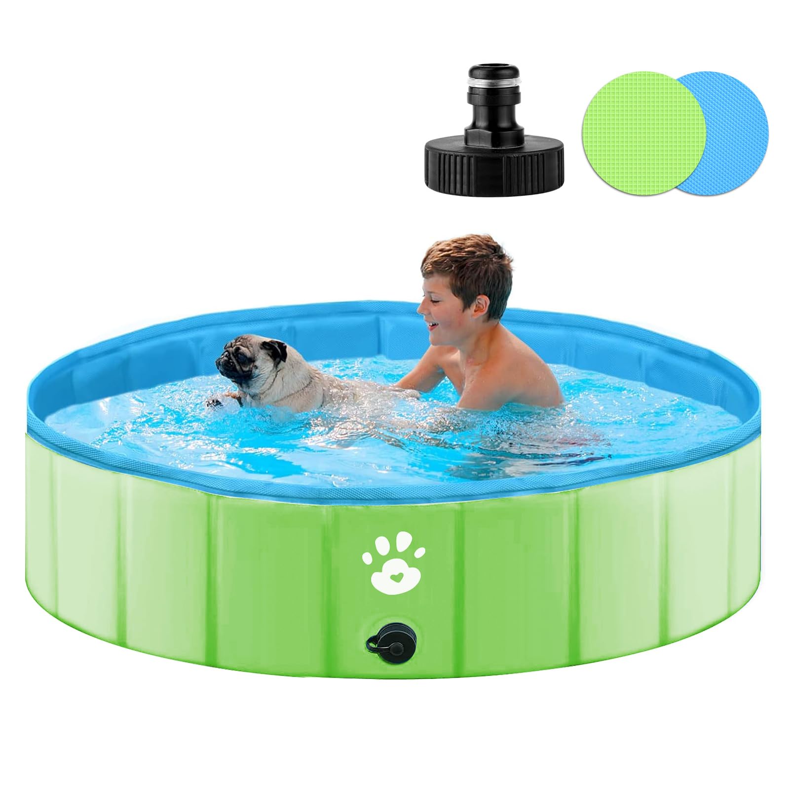YIKANWEN piscina per cani XL 140cm in PVC: super offerta Amazon con sconto del 46%