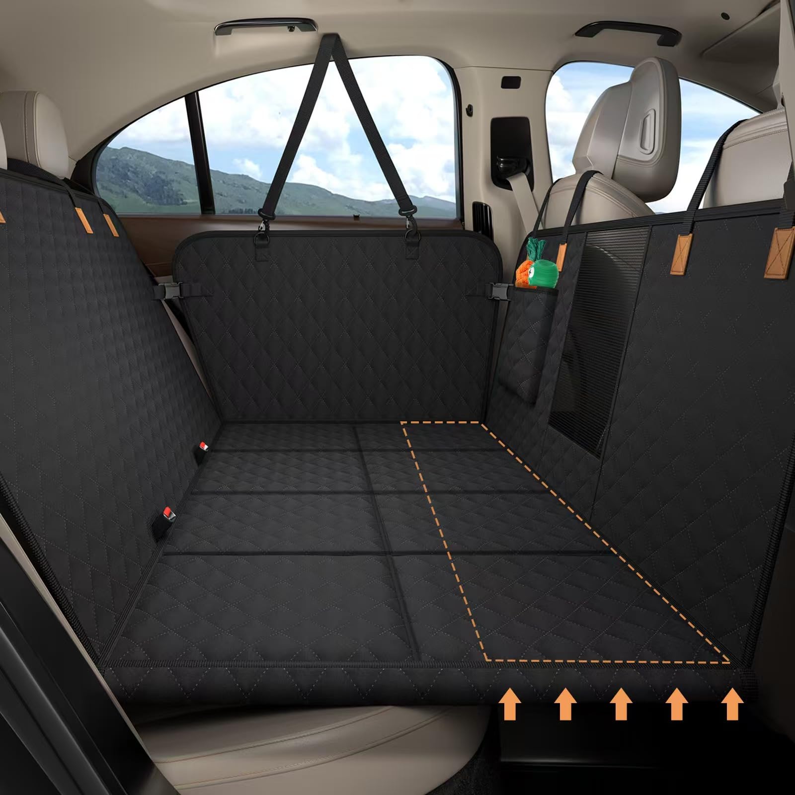 BMaoBBo telo auto per cani con fondo rigido in saldo Amazon: impermeabile e lavabile a -25%