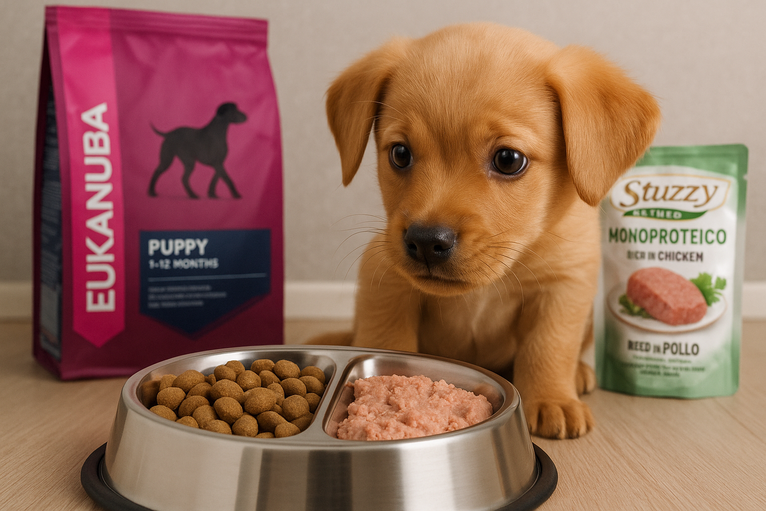 Mangime umido o secco per cani cuccioli: differenze, come scegliere e fare il passaggio