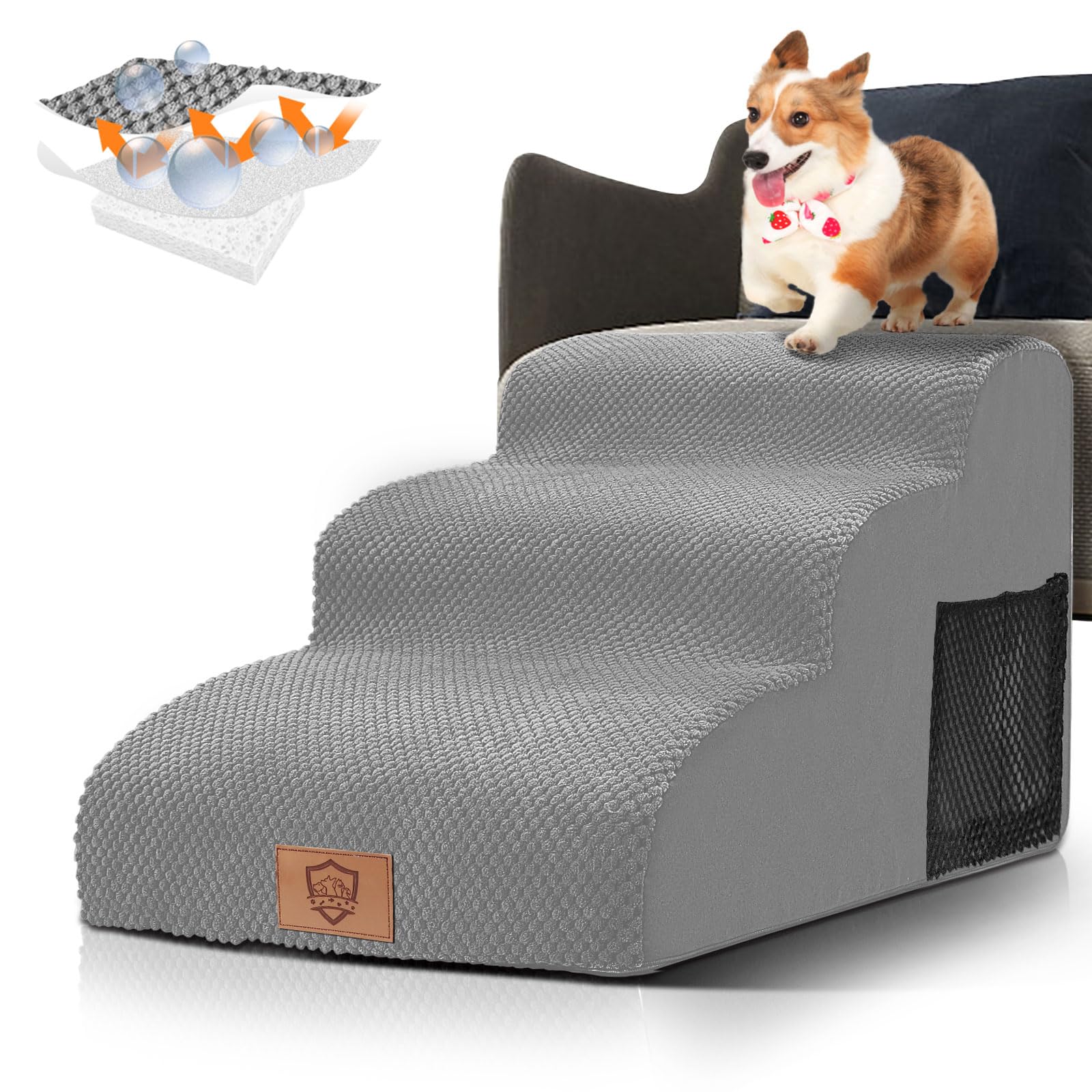 Thihome scaletta per cani 3 gradini in spugna: comfort per animali domestici a -28% di sconto Amazon