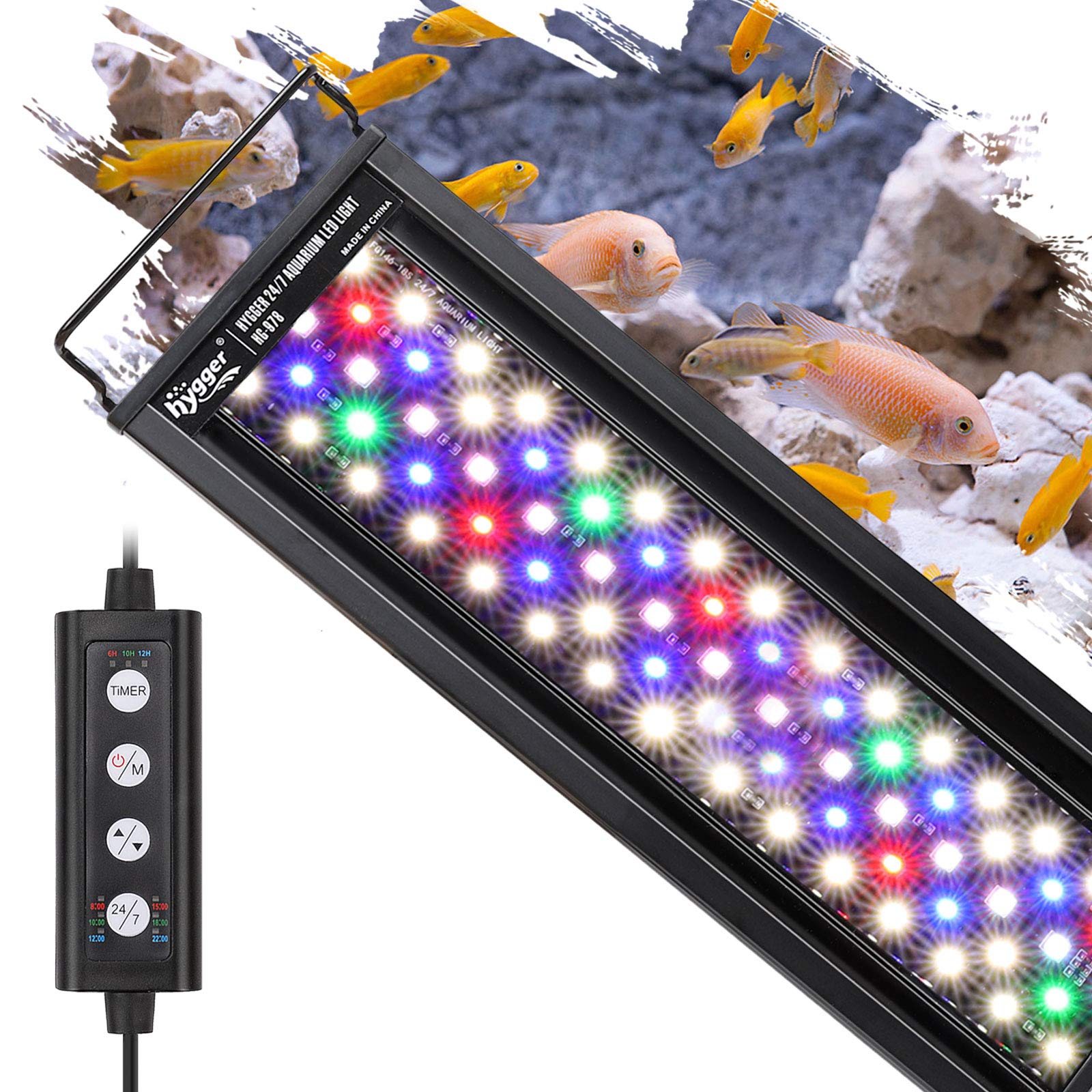 hygger LED illuminazione per acquario 26W in offerta Amazon: modalità 24/7 e risparmio del 20%