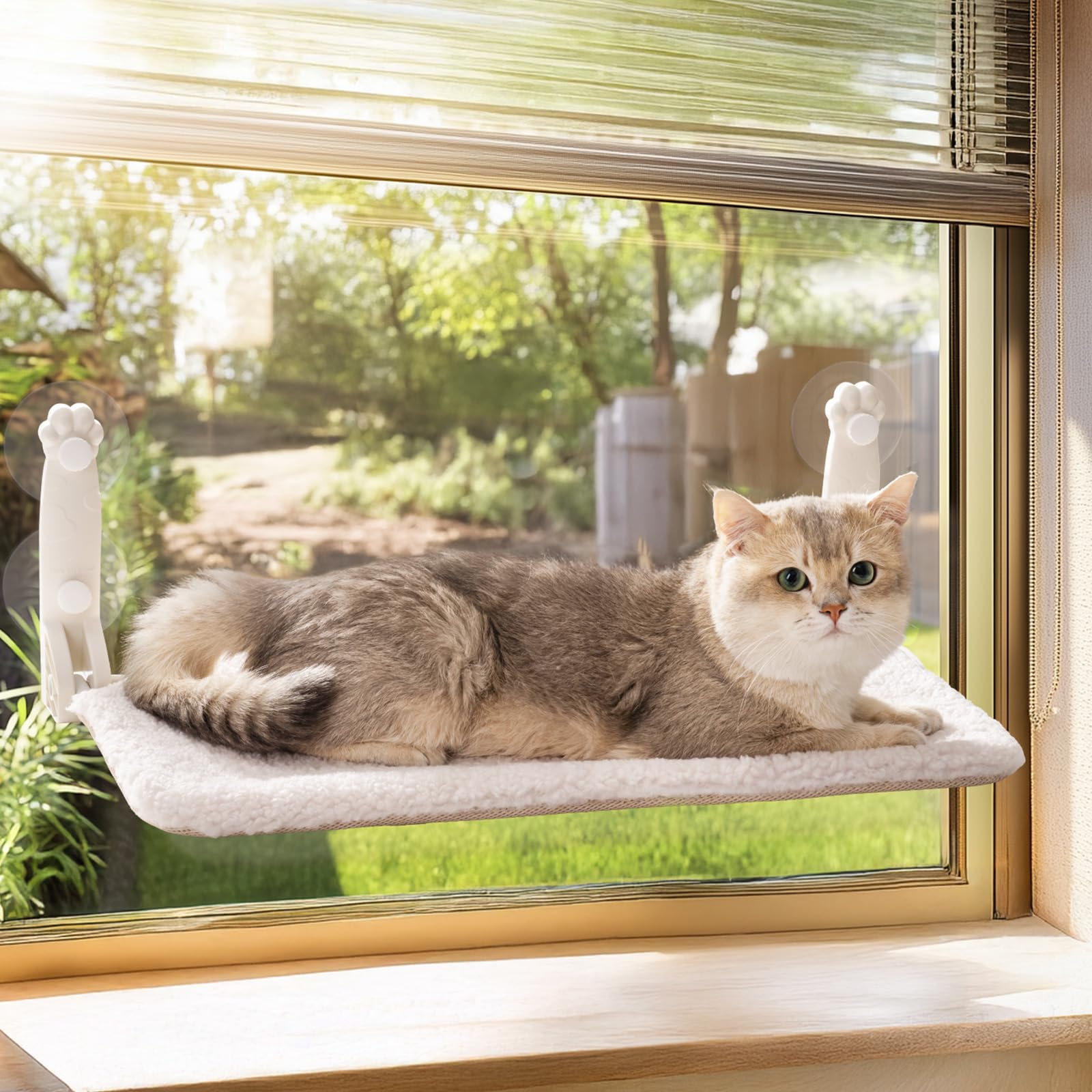 Amaca pieghevole per finestra per gatti: 34% di sconto Amazon, comfort panoramico per il tuo felino