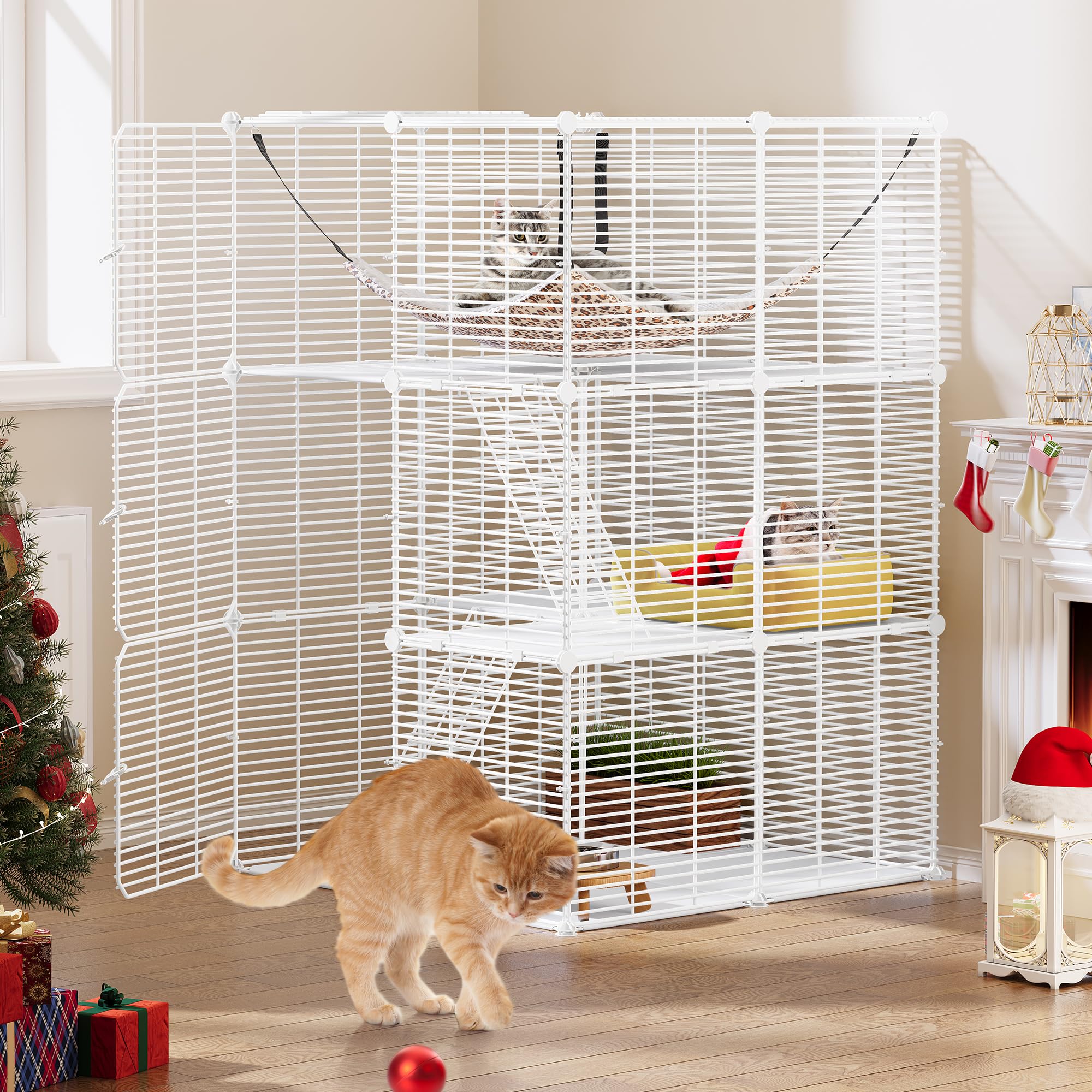 YITAHOME gabbia per gatti 3 livelli in super offerta Amazon: comfort e sicurezza a -32%