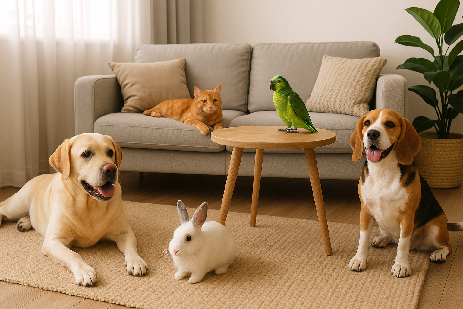 Vivere con diversi animali domestici: regole d’oro per la convivenza tra specie diverse in casa