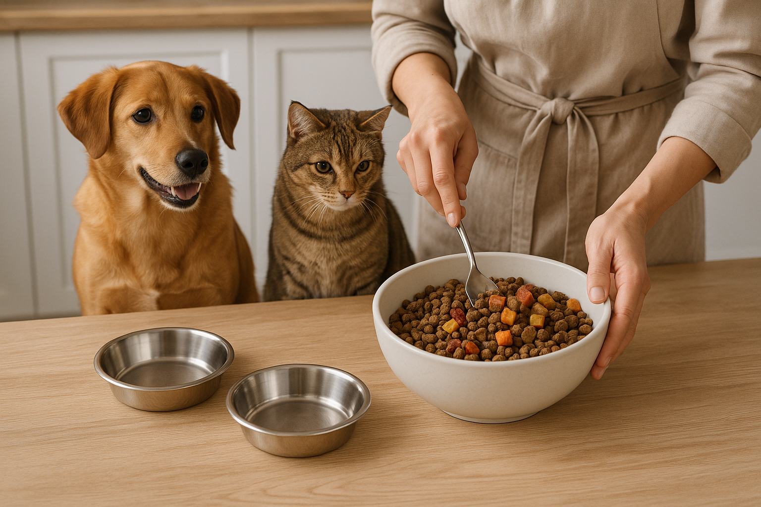 Cani e gatti e la transizione alimentare: come passare a un nuovo cibo senza rischi