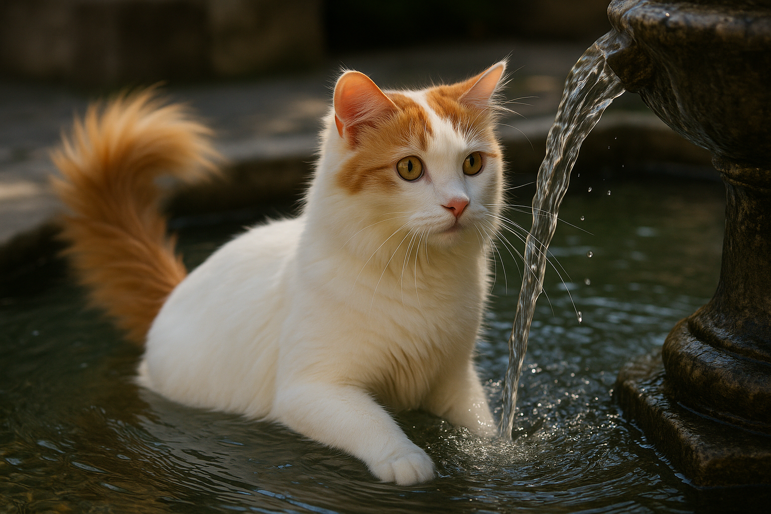 Gatto turco van: curiosità, carattere e perché amerai questa razza amante dell’acqua