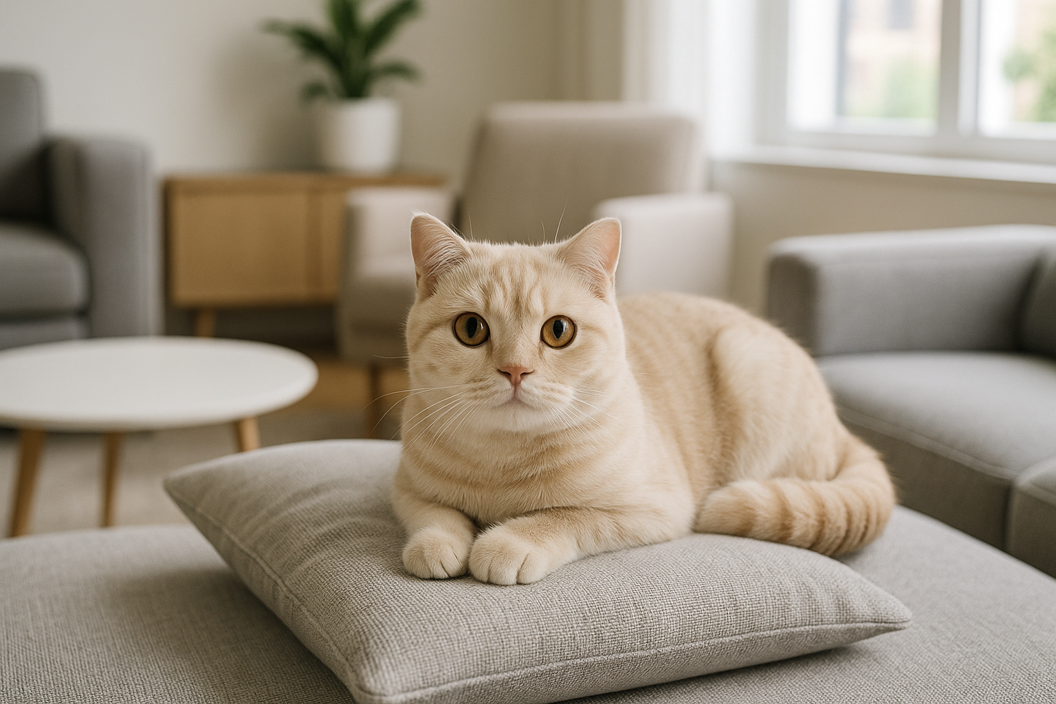 Gatto Scottish Straight: affetto, personalità e gestione in casa