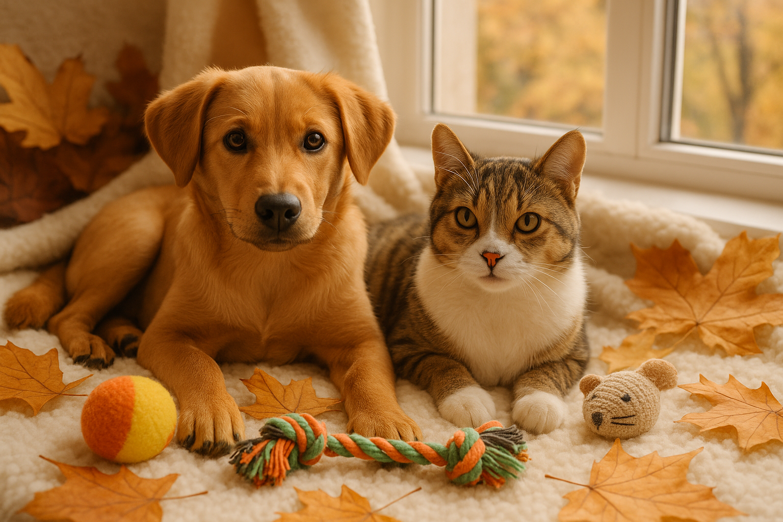 Animali domestici e scarico della tensione: attività anti-stress per cani, gatti e famiglie in autunno