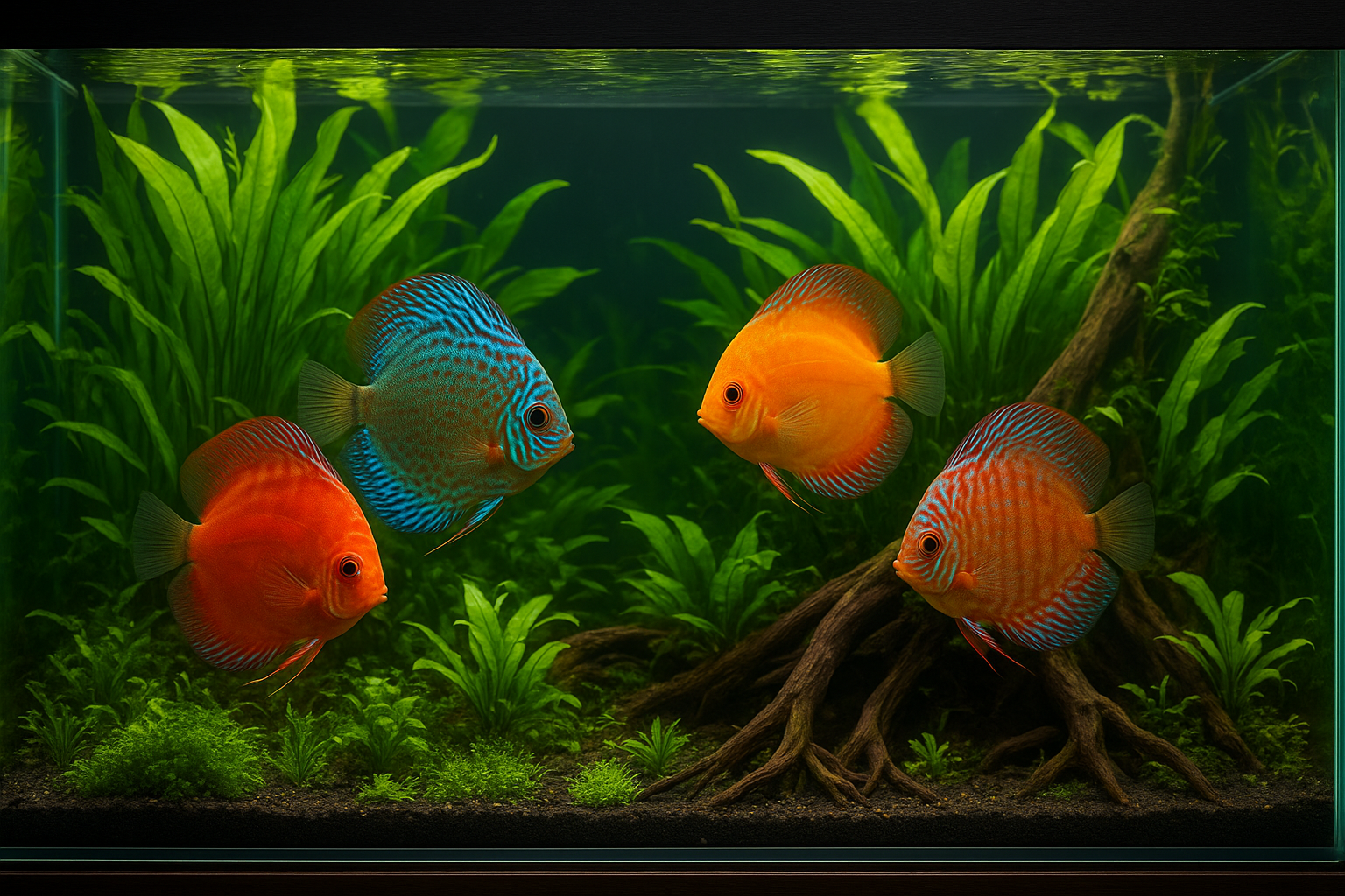 Pesce discus nell’acquario domestico: guida alla convivenza, alimentazione e caratteristiche uniche