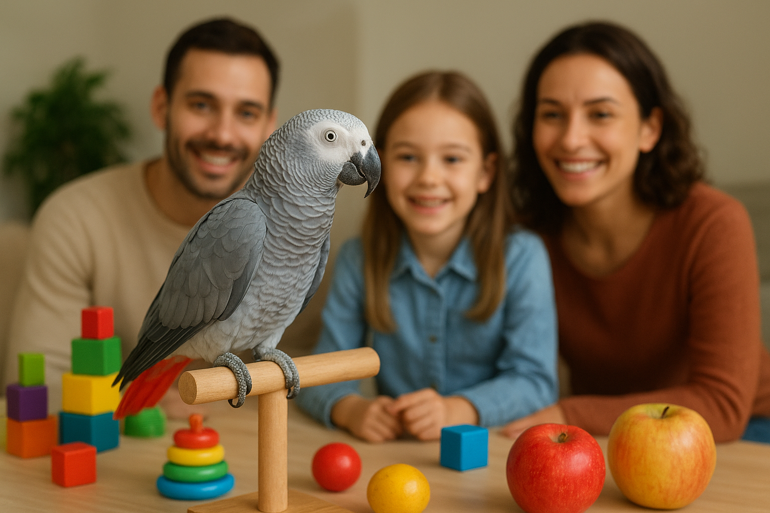 Pappagallo cenerino: cosa sapere prima di adottare un volatile intelligente e longevo