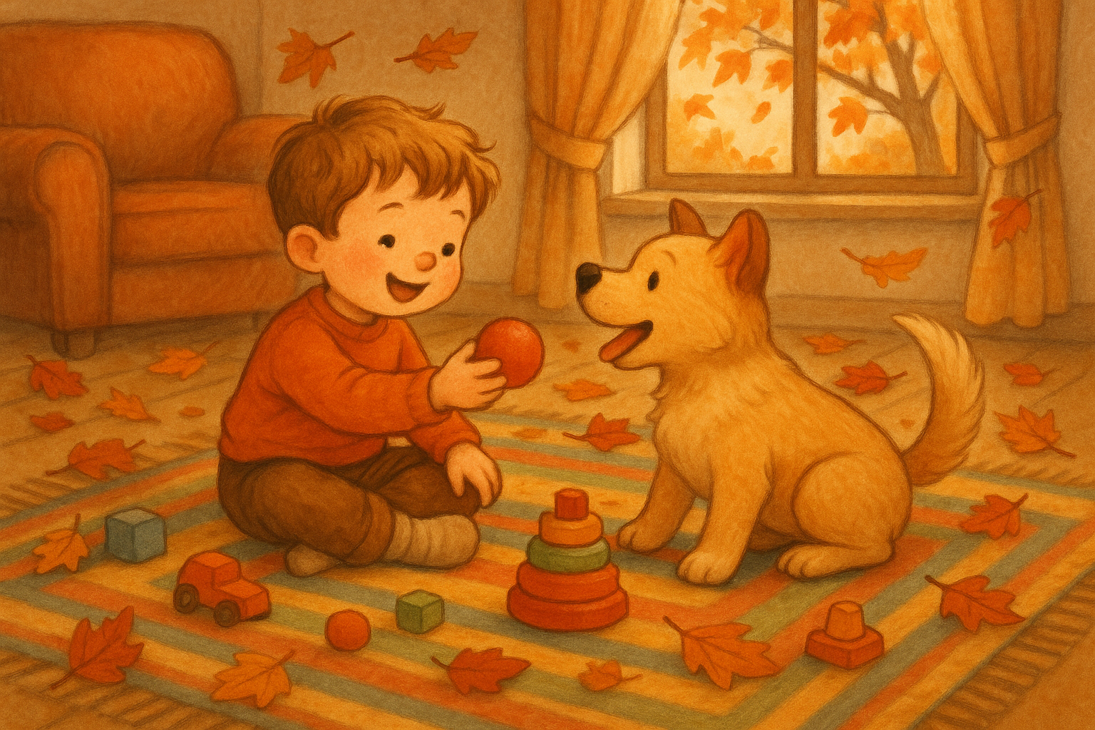 Animali domestici e bambini piccoli: regole e giochi per una convivenza felice in autunno