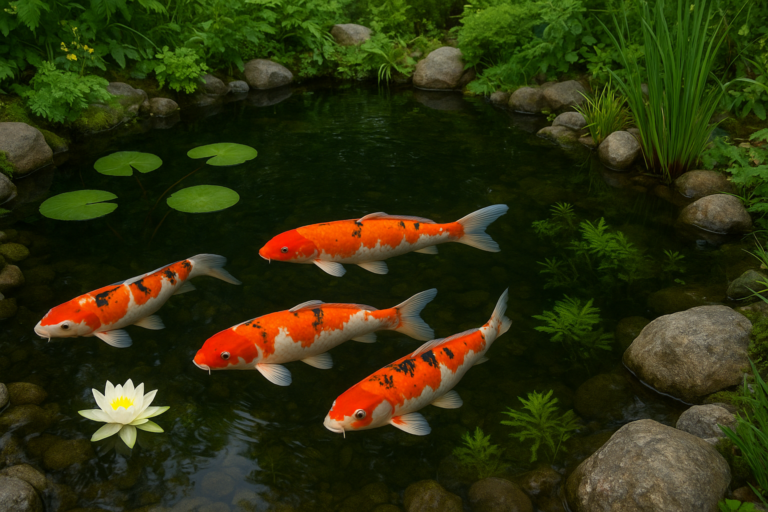 Guida alle carpe koi come animali da compagnia e allestimento di un laghetto domestico