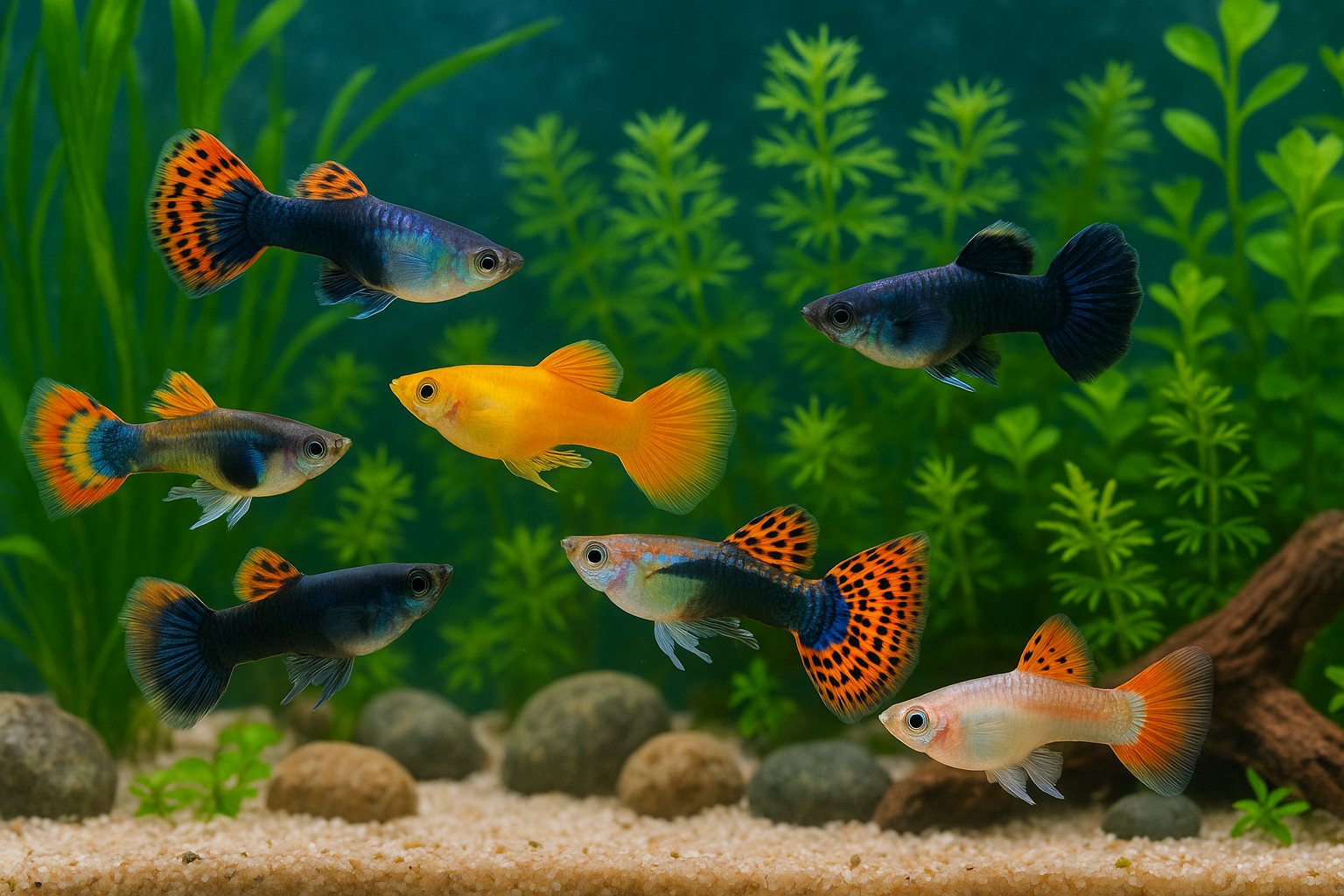 Il pesce guppy: gestione, convivenza e trucchi per un acquario colorato e vivace